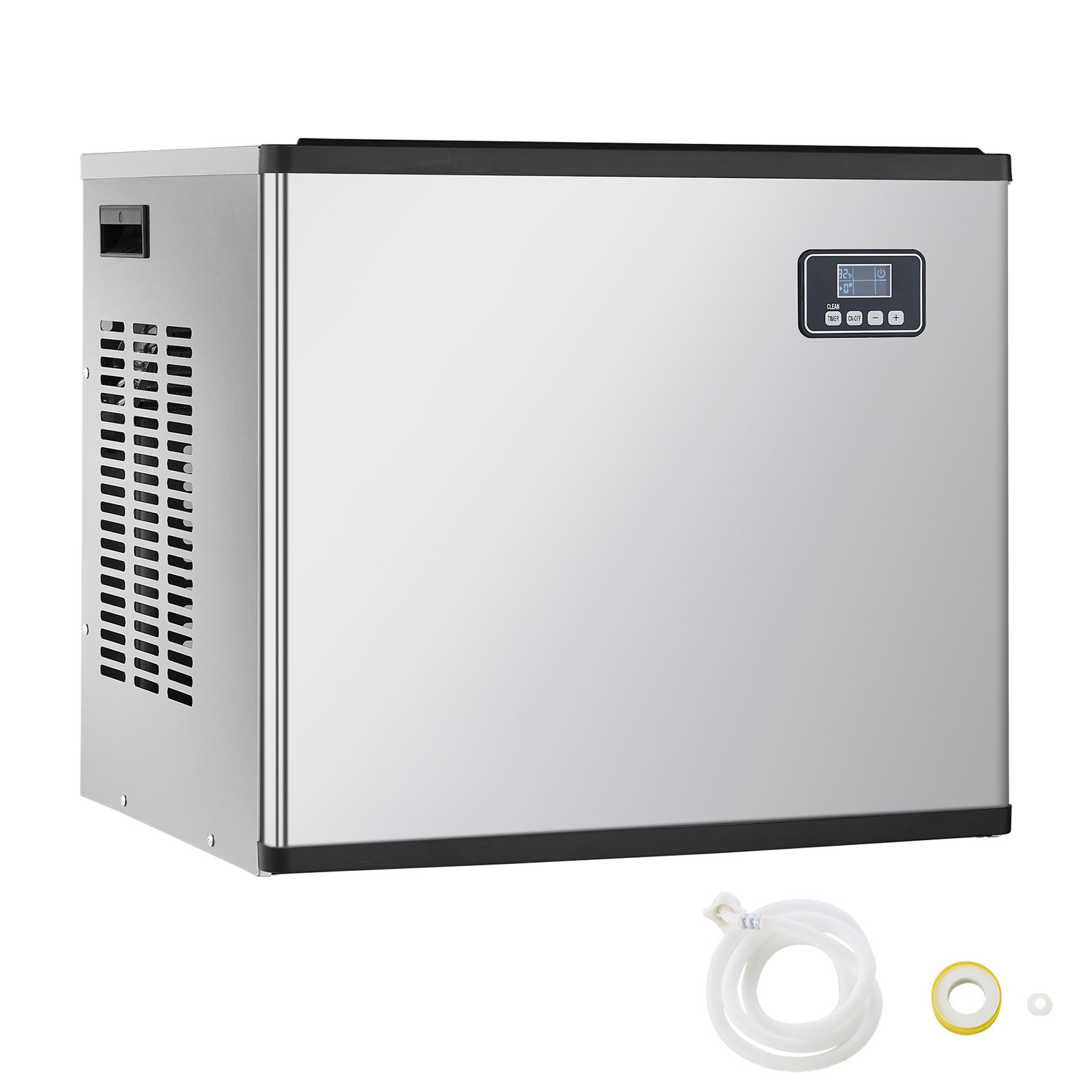 Uimoso Commercial Ice Maker Machine - Head 360 lbs/Day Self-Cleaning Ice Machine