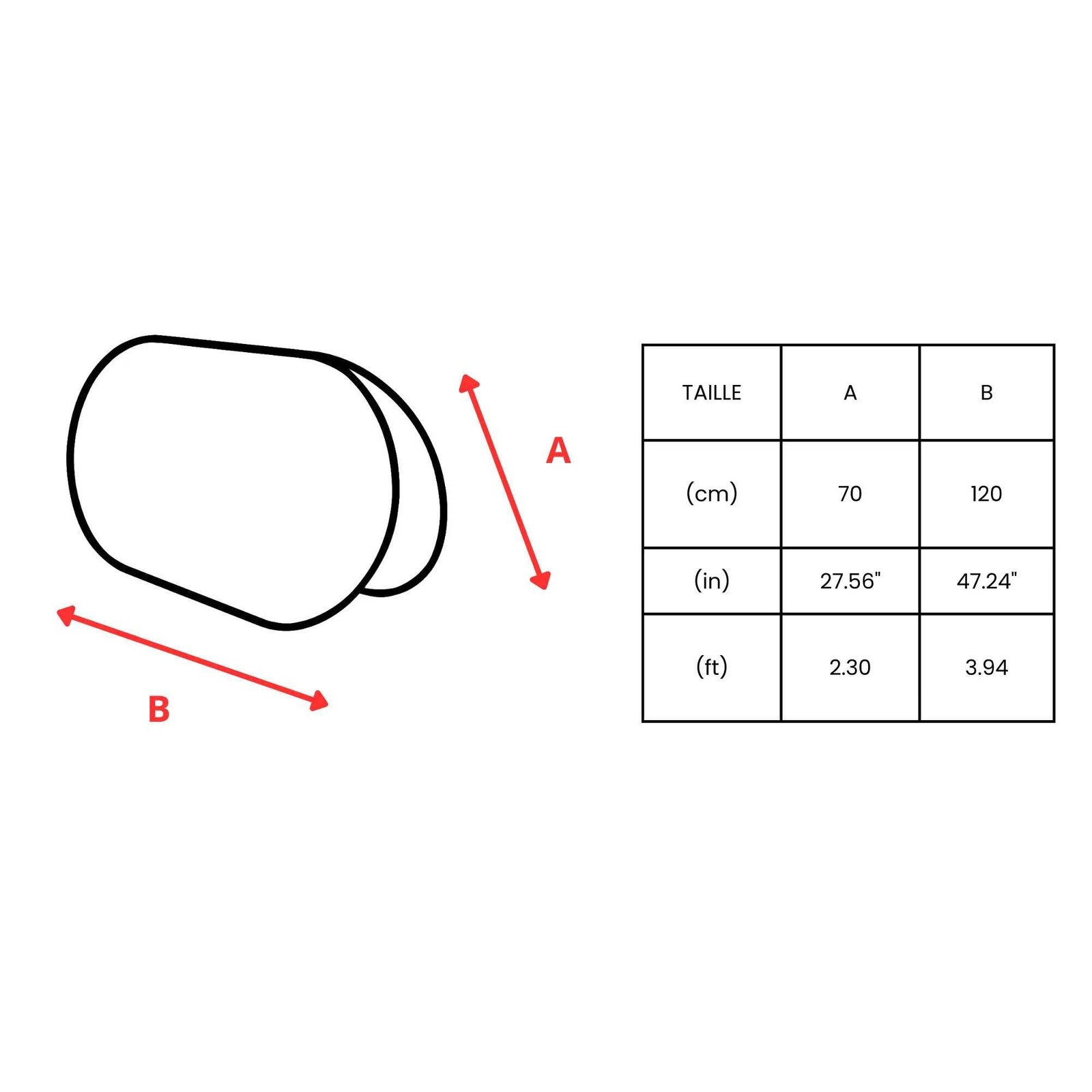 Curacao Flag Oval Advertising Stand 70 x 120 cm