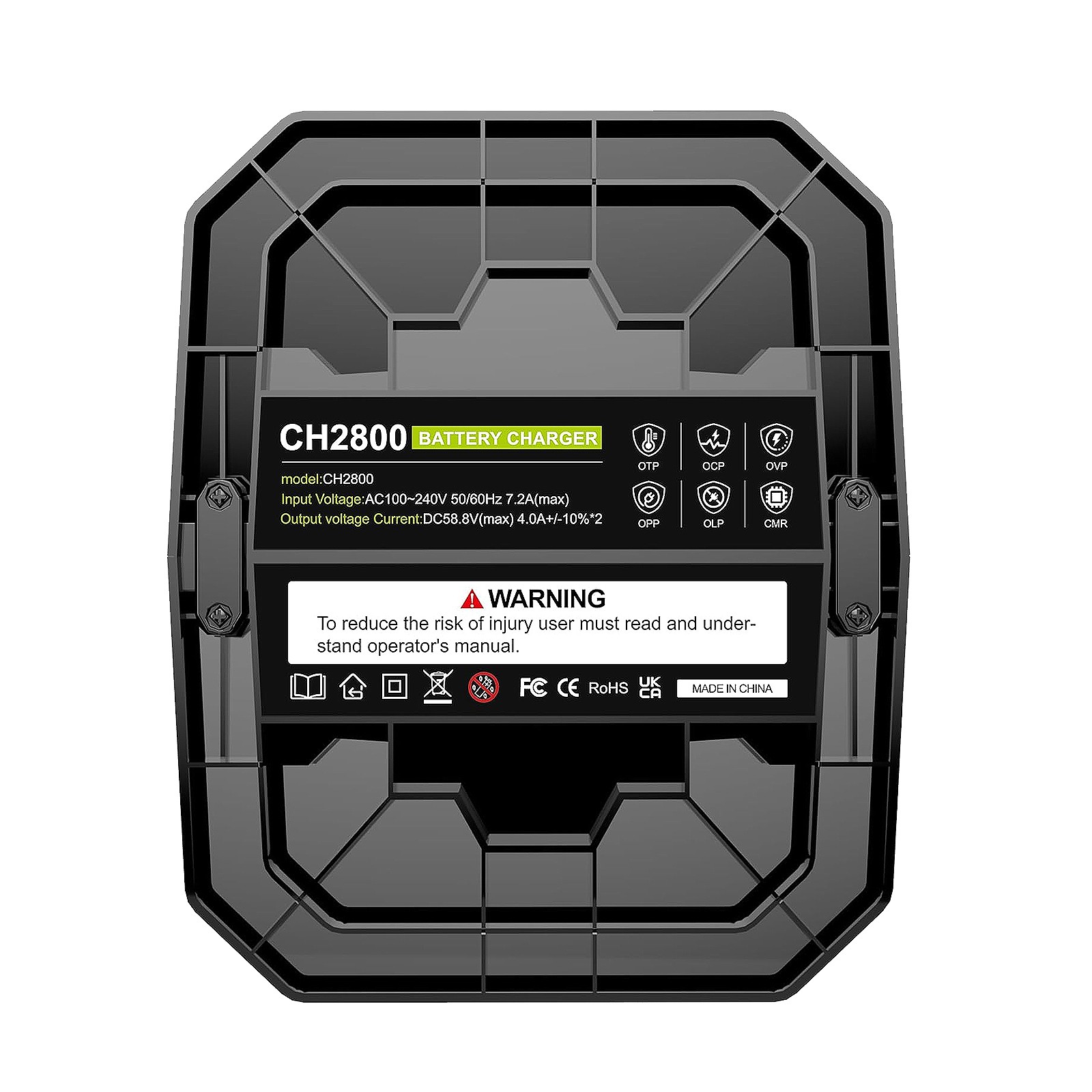 2x 56V 5.0Ah Battery+Rapid CH2800D Charger For EGO Power+56Volt BA2800 BA4200T