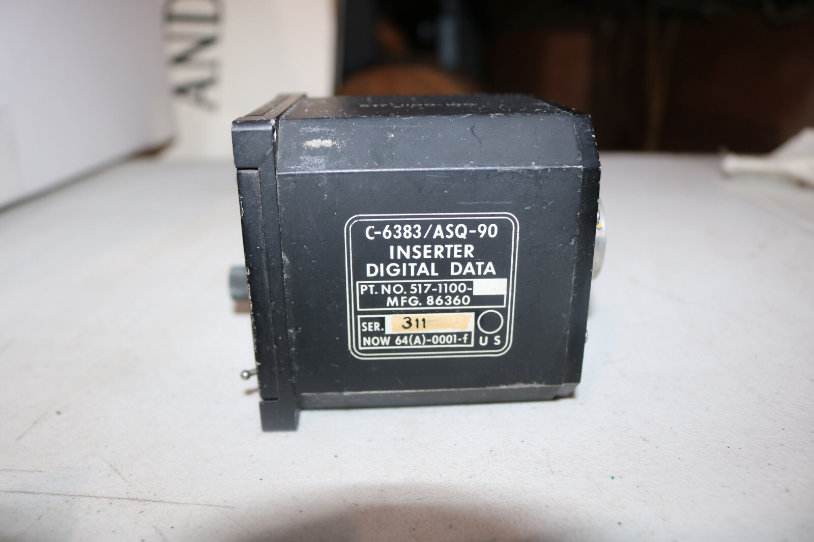 Rare! Vietnam era RF-4 RF-101 cockpit ASQ-90 digital data time inserter C-6383