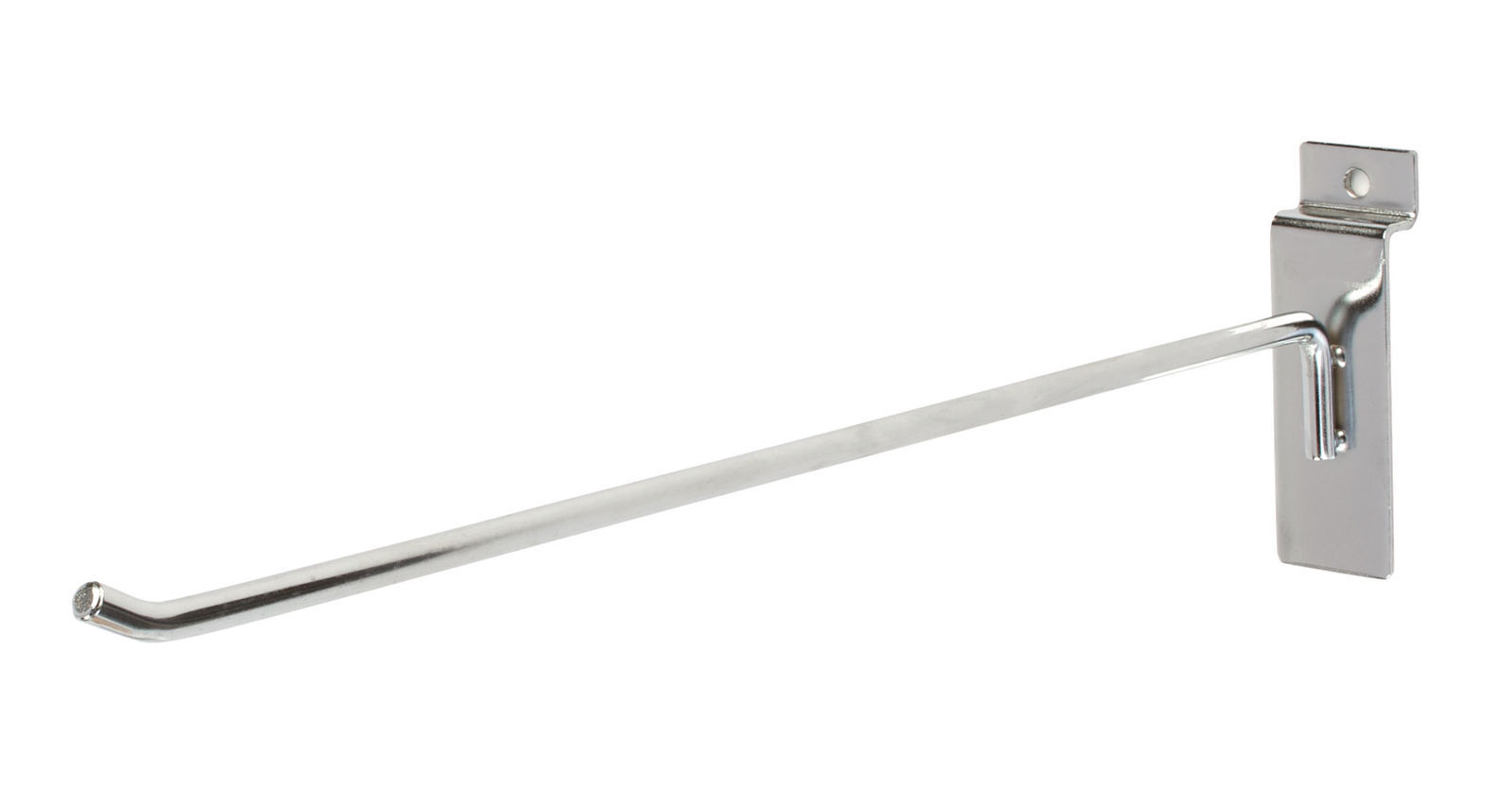 100 Chrome 12" Slatwall Peg Hooks Slat Wall Retail Display 6 mm Diameter Tubing