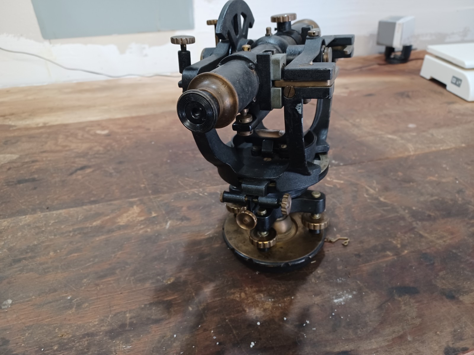 Vintage David White Transit Brass Surveying Scope Field Tool #37773 Milwaukee