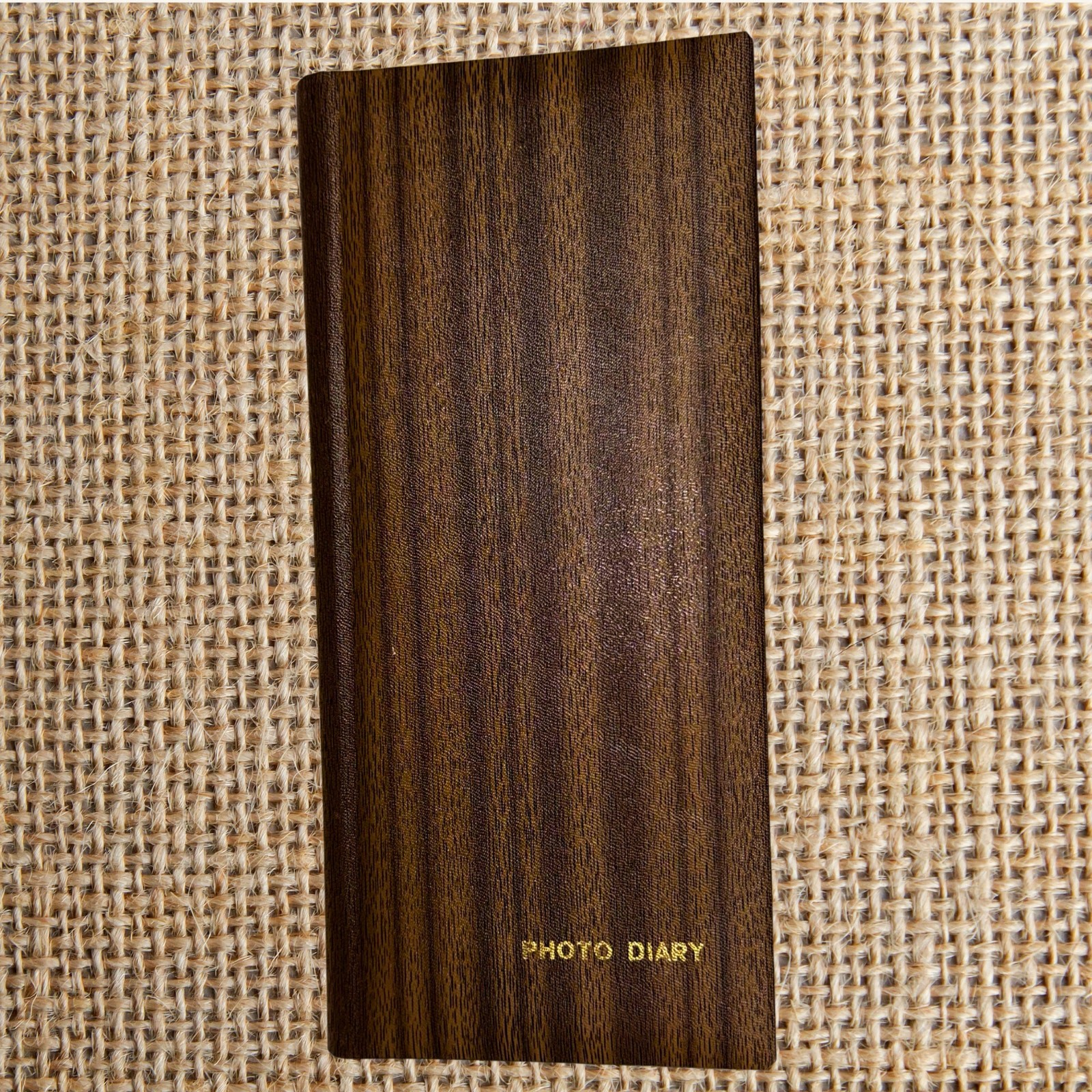 Vintage Photo Diary Album Made in Japan | 1970s–80s Faux Woodgrain Photo Sleeves