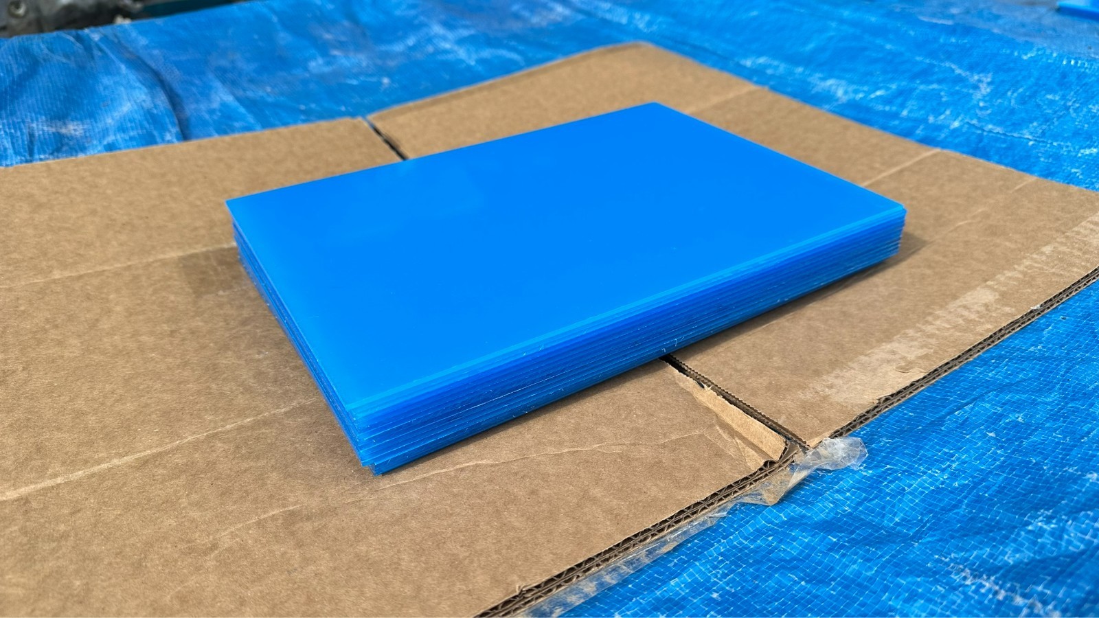 Lot of 15 New Sheets of 11-3/4" x 8-3/8" Acrylic Clear Plexiglass Plexi