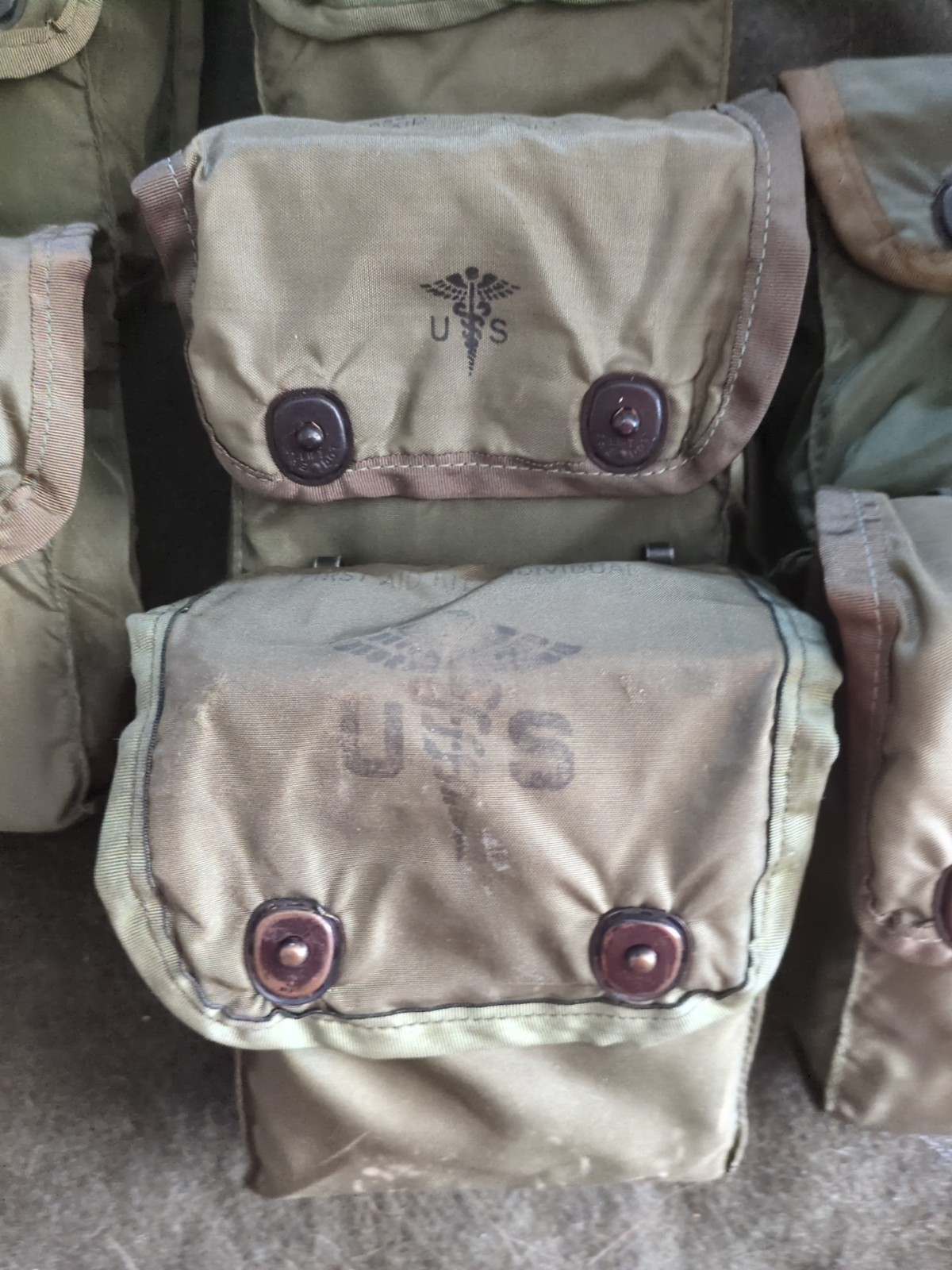 Vintage U.S Army Military Personal First Aid Kit 6545-01-094-8412 w/Contents NOS