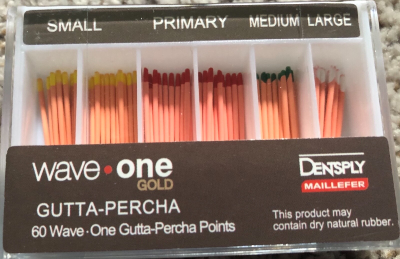 Waveone Gold Gutta Percha Points Assorted Refills Dental Endodontic Root Canal