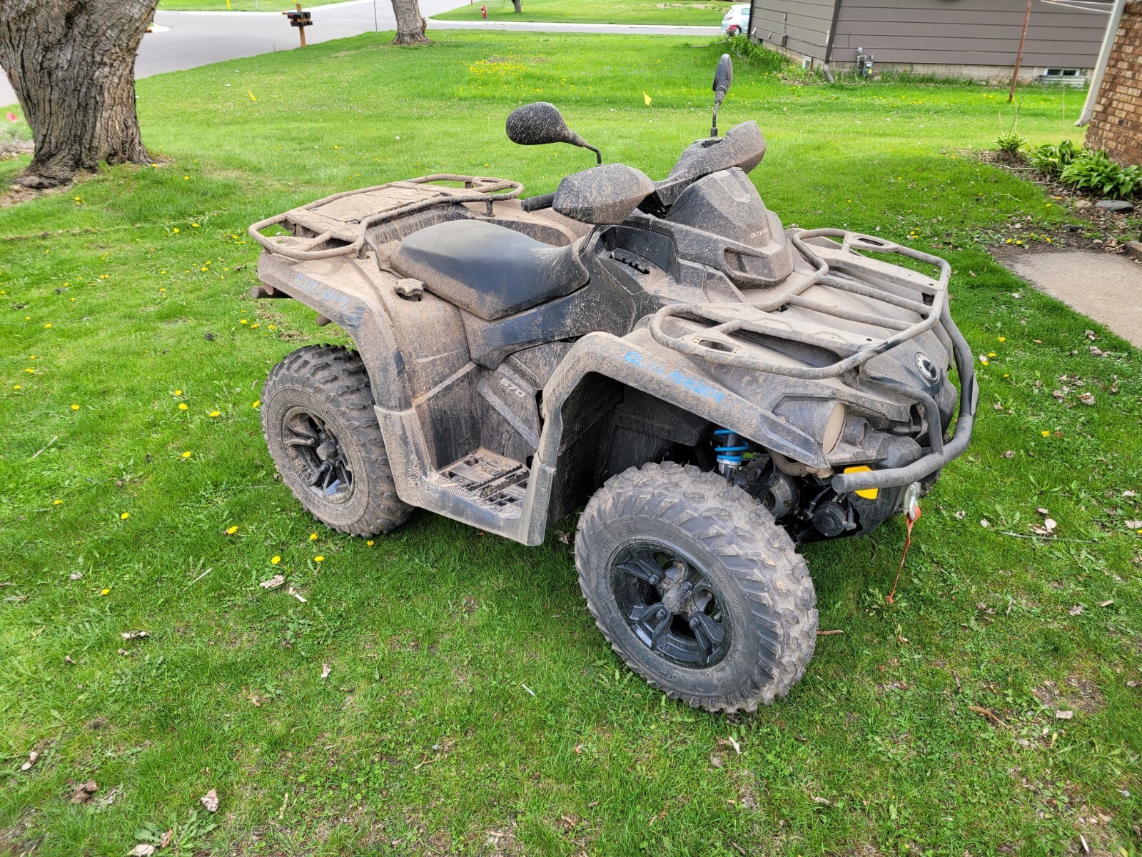 ATV Universal Rear View Side Mirrors With 7/8" Handlebar Mount For Honda Yamaha