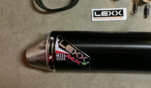 Lexx Slip On Silencer Exhaust Pipe Kawasaki Kfx400 Muffler 2003-2006 Gncc Mx