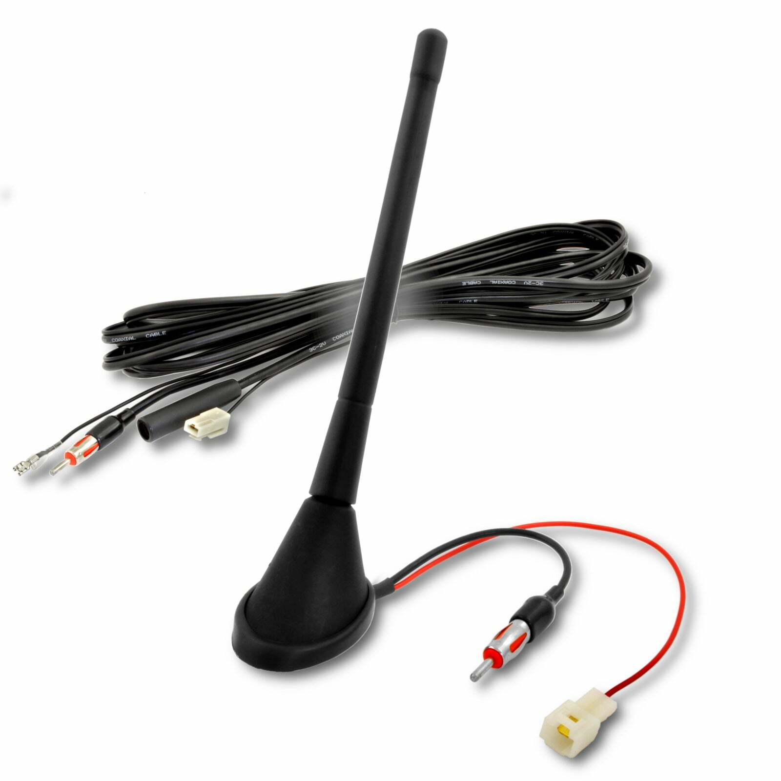 TheWiresZone Roof Mount AM/FM Bands Radio Stereo Amplified Car Truck SUV Antenna