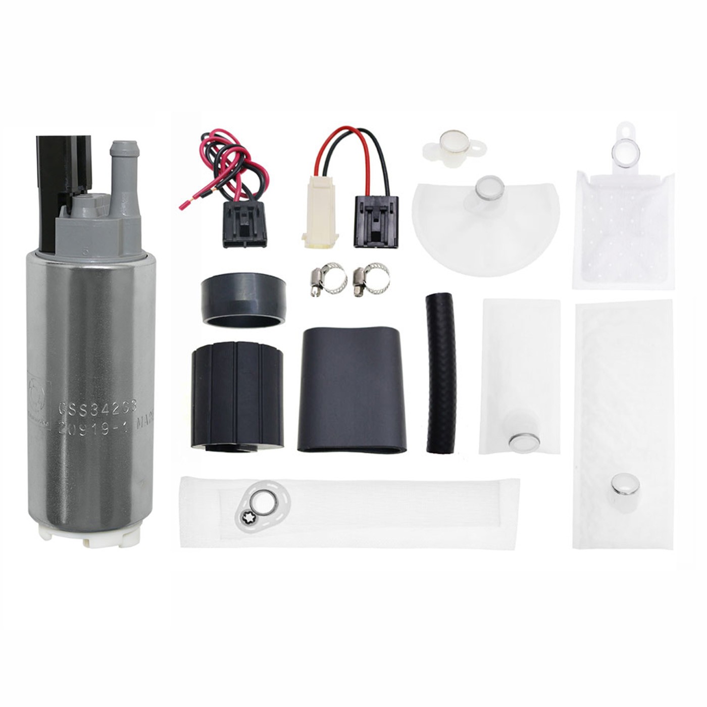 GENUINE WALBRO/TI 255LPH Performance GSS342 Fuel Pump + Kit 350Z 370Z G35 G37