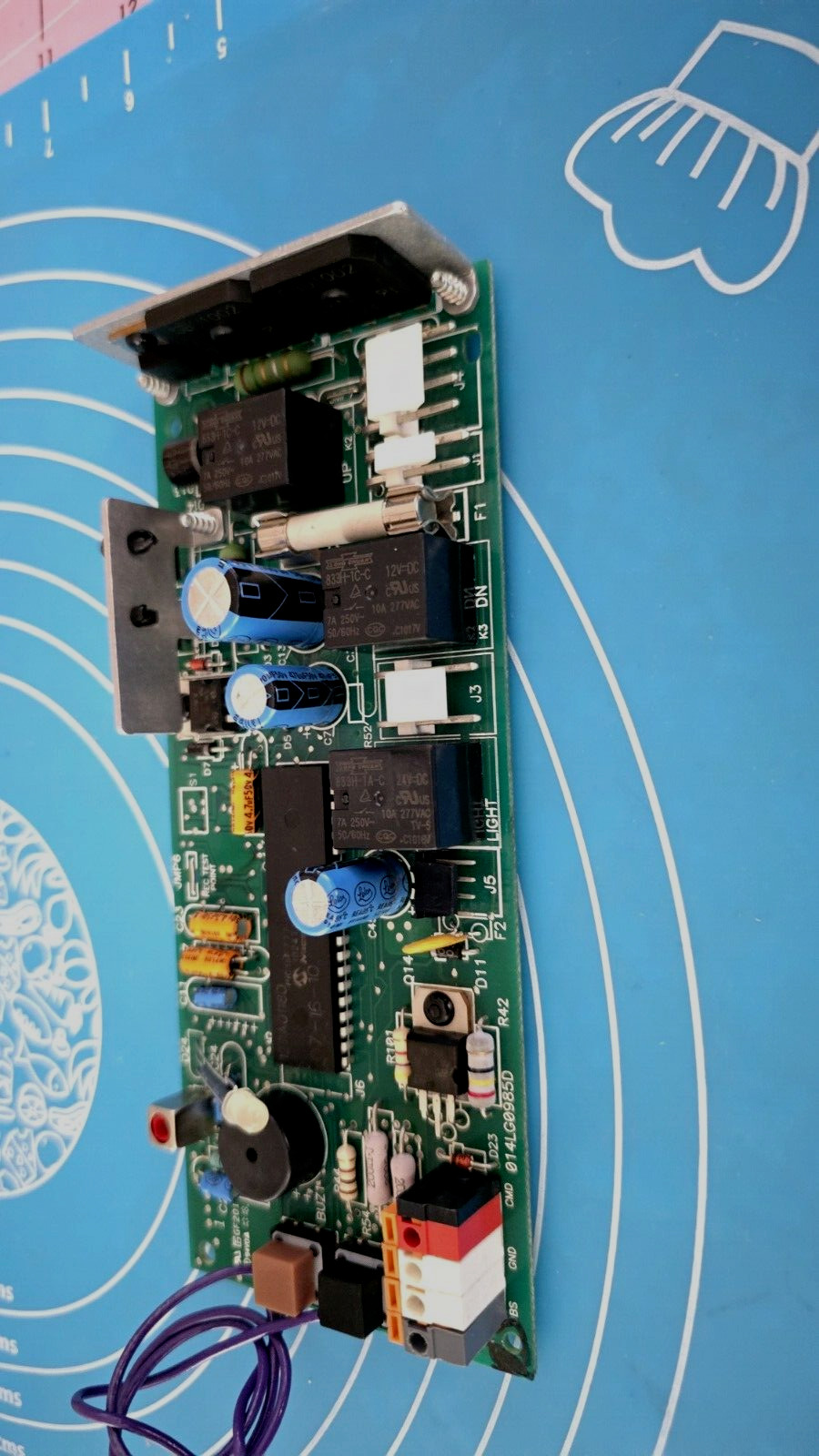 Chamberlain Liftmaster 41DB002-2 Board Purple Learn Button "Mail In Repair ONLY"