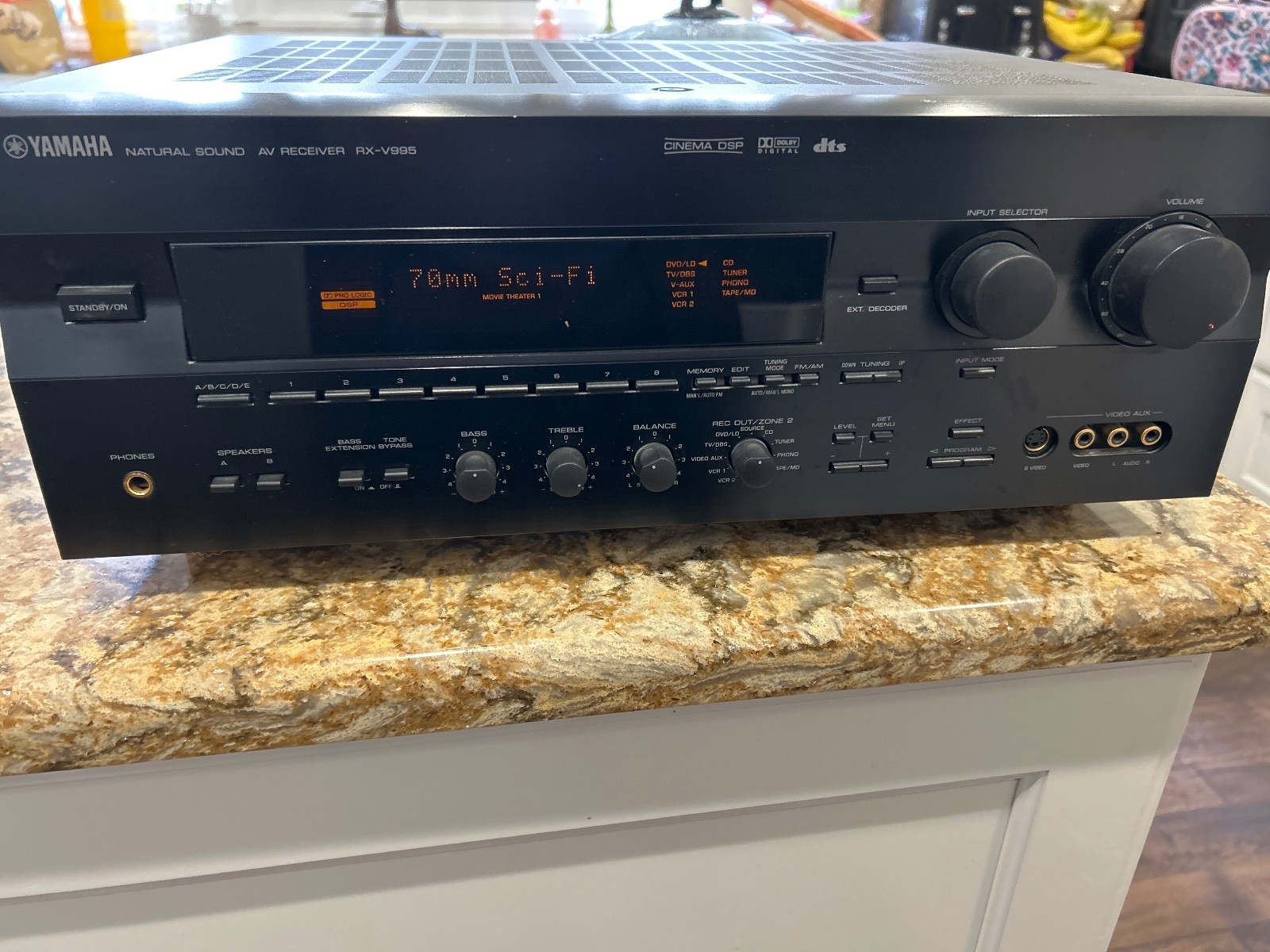 Yamaha AV Receiver RX-V995 Cinema DSP Dolby Digital with original manual