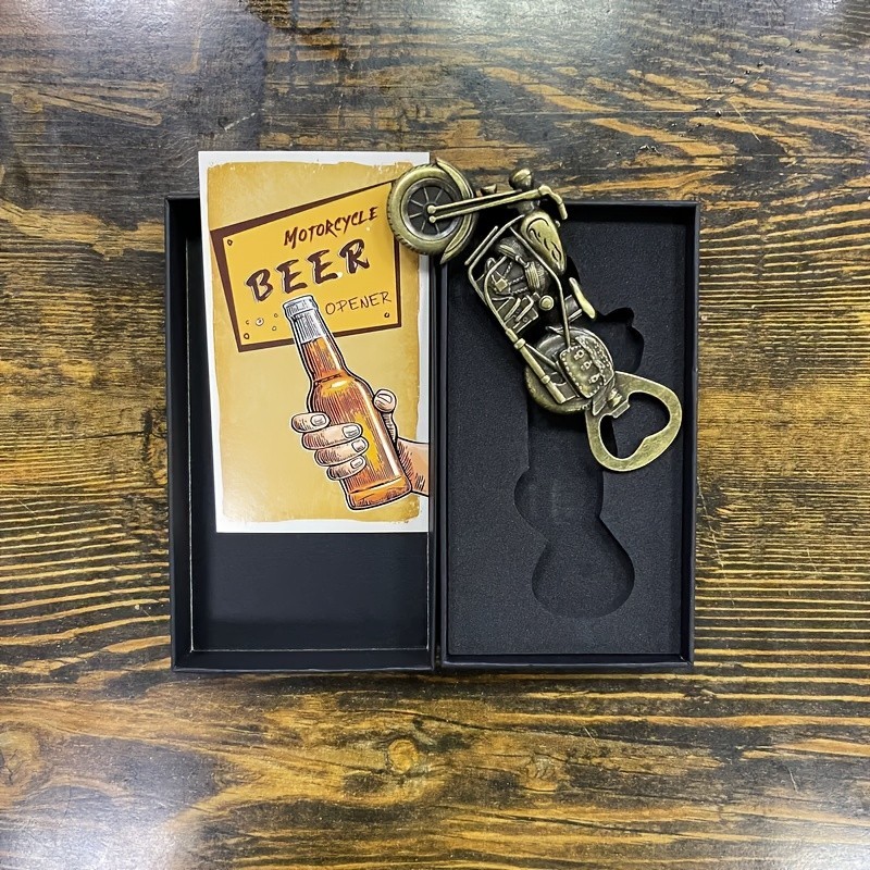 Vintage Motorcycle Beer Bottle Opener -Unique Gift for Bikers & Beer Enthusiasts