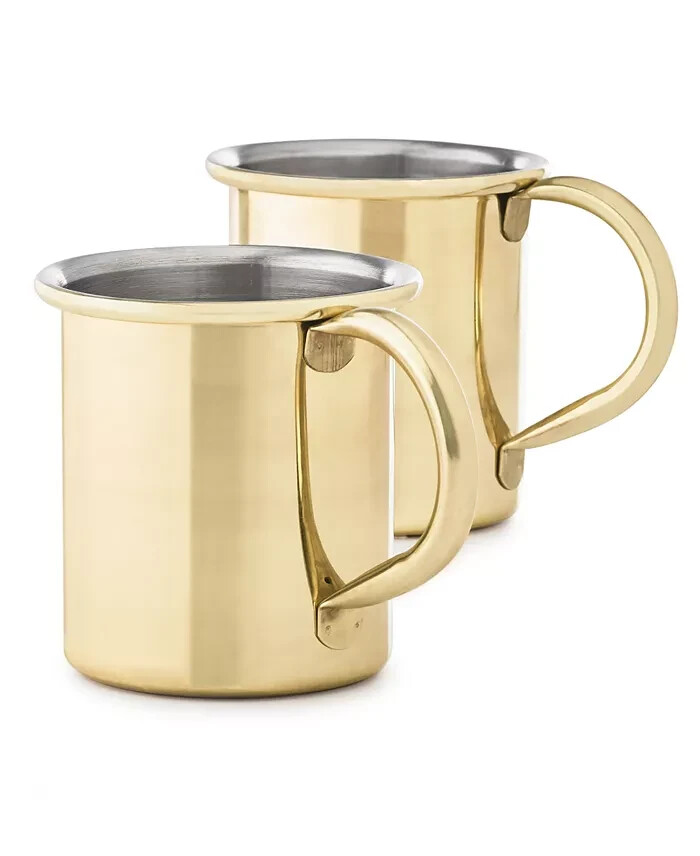Martha Stewart Collection Moscow Mule Mugs, Set of 2   NEW