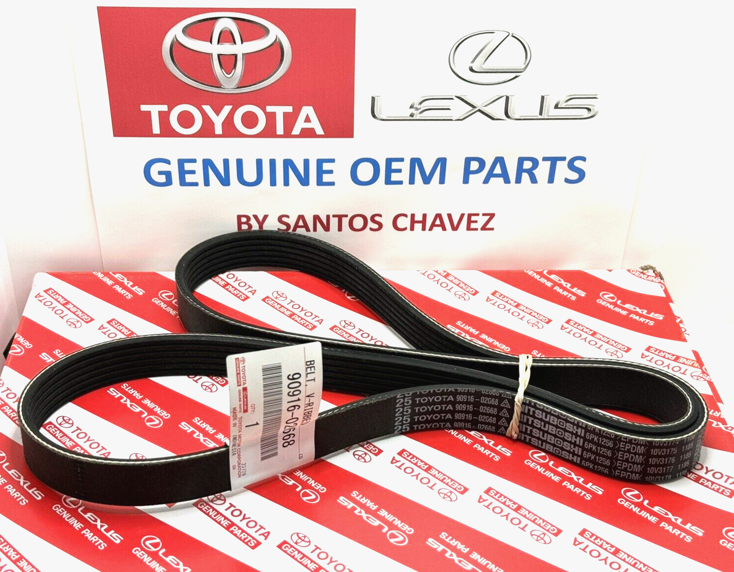 2009-2018 toyota RAV4 Serpentine Belt GENUINE OEM PART 90916-02668