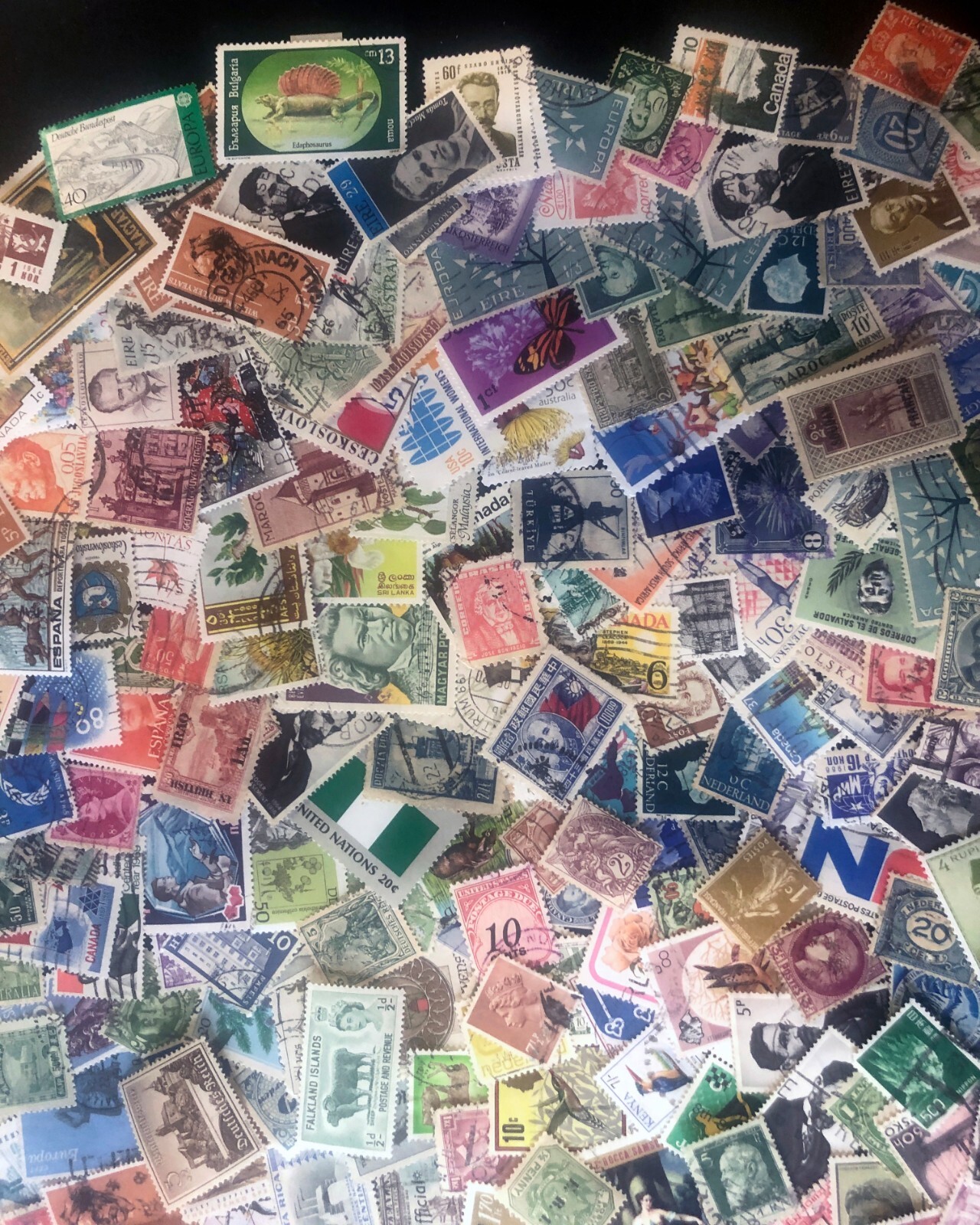 KILOWARE Stamps Off Paper Premium Worldwide Unchecked 1oz Mixture FREE SHIPPING