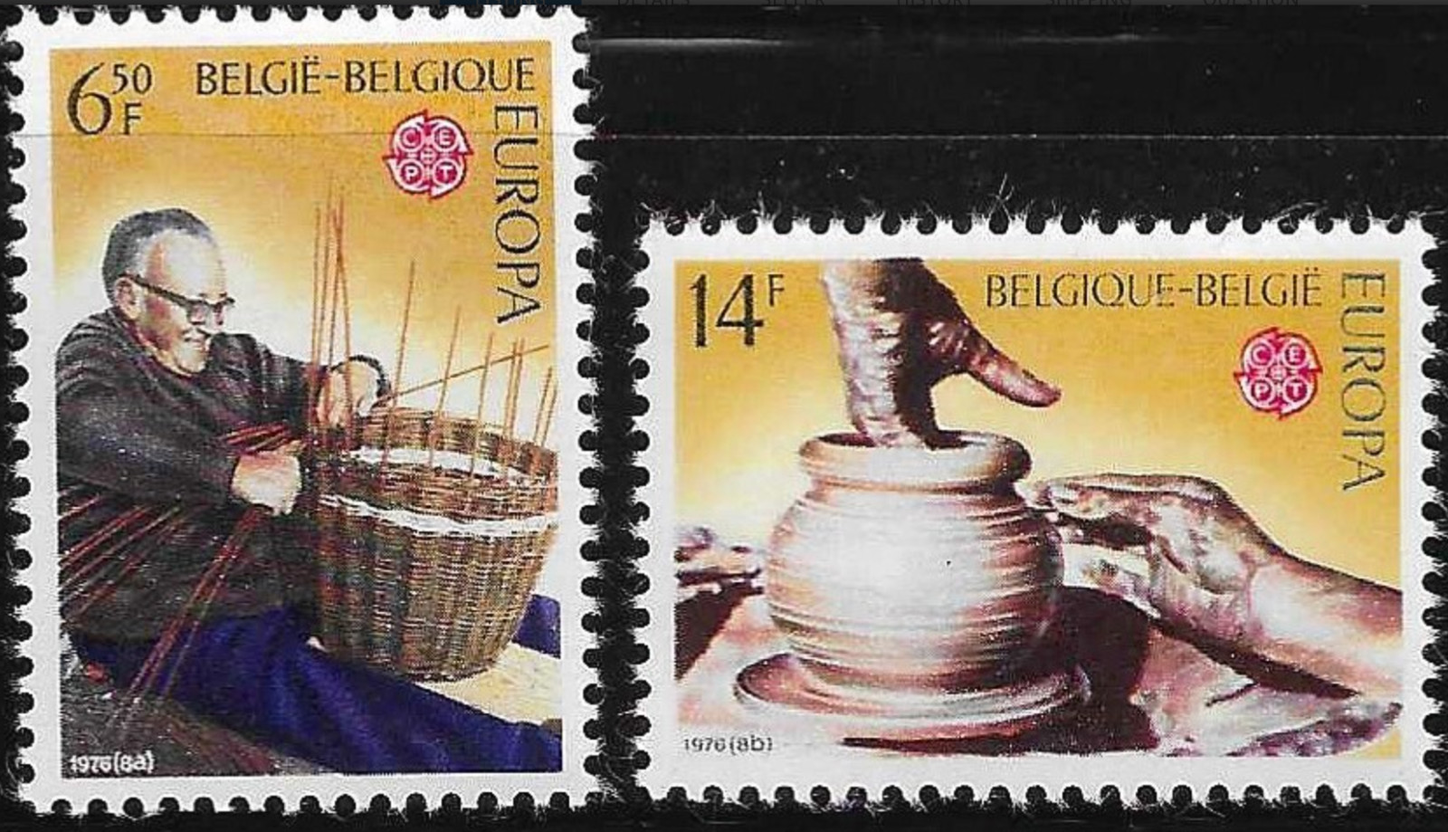 Belgium #Mi1857-Mi1858 MNH 1976 Europa CEPT [946-947]