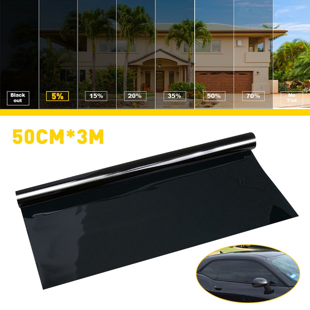 20" x 10FT/20FT Car Window Tint Film Roll - 5-50% VLT for Car, Home & Office USA