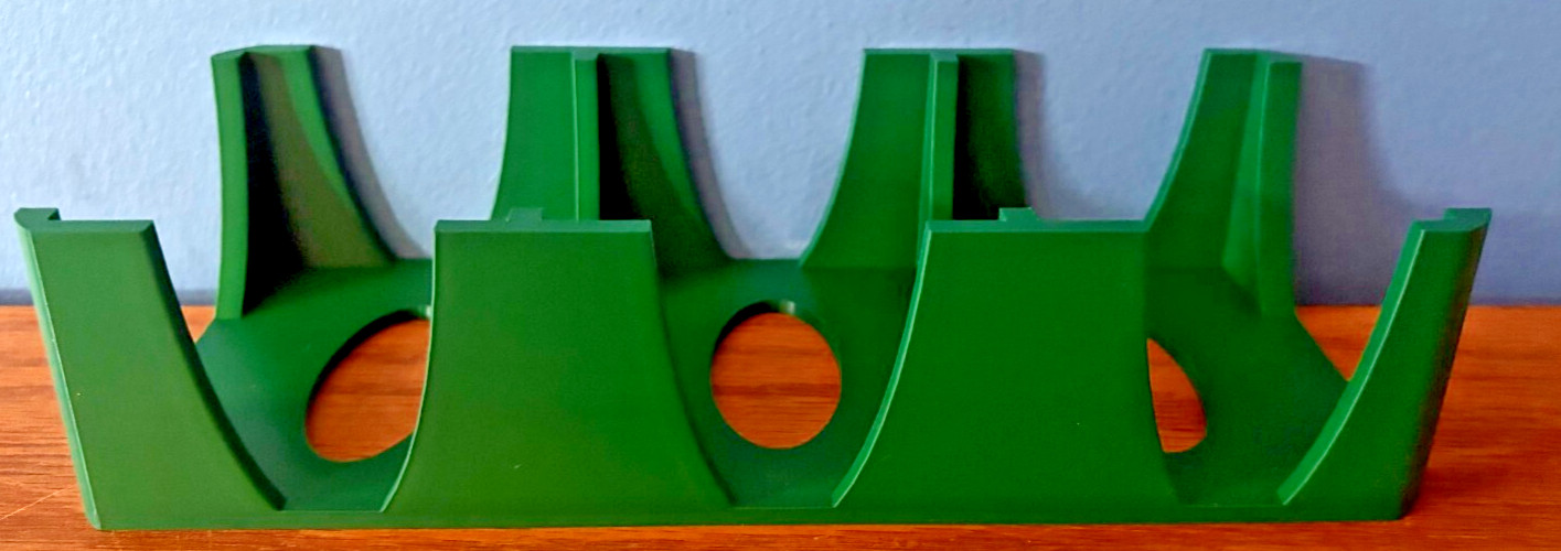 9 Deck Playing Card Tray Canasta Hand & Foot Samba Pine Green about 4 X 9.5 in