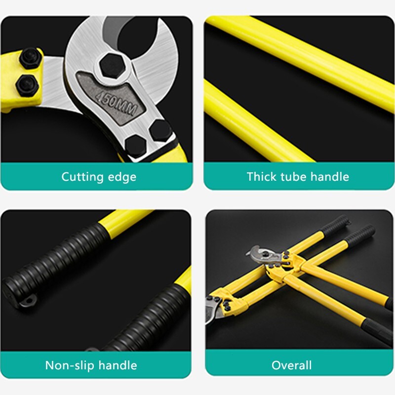 18in—42in Heavy Duty Hardened Cable Cutter Wire Rope Cable Cutter Us inventory