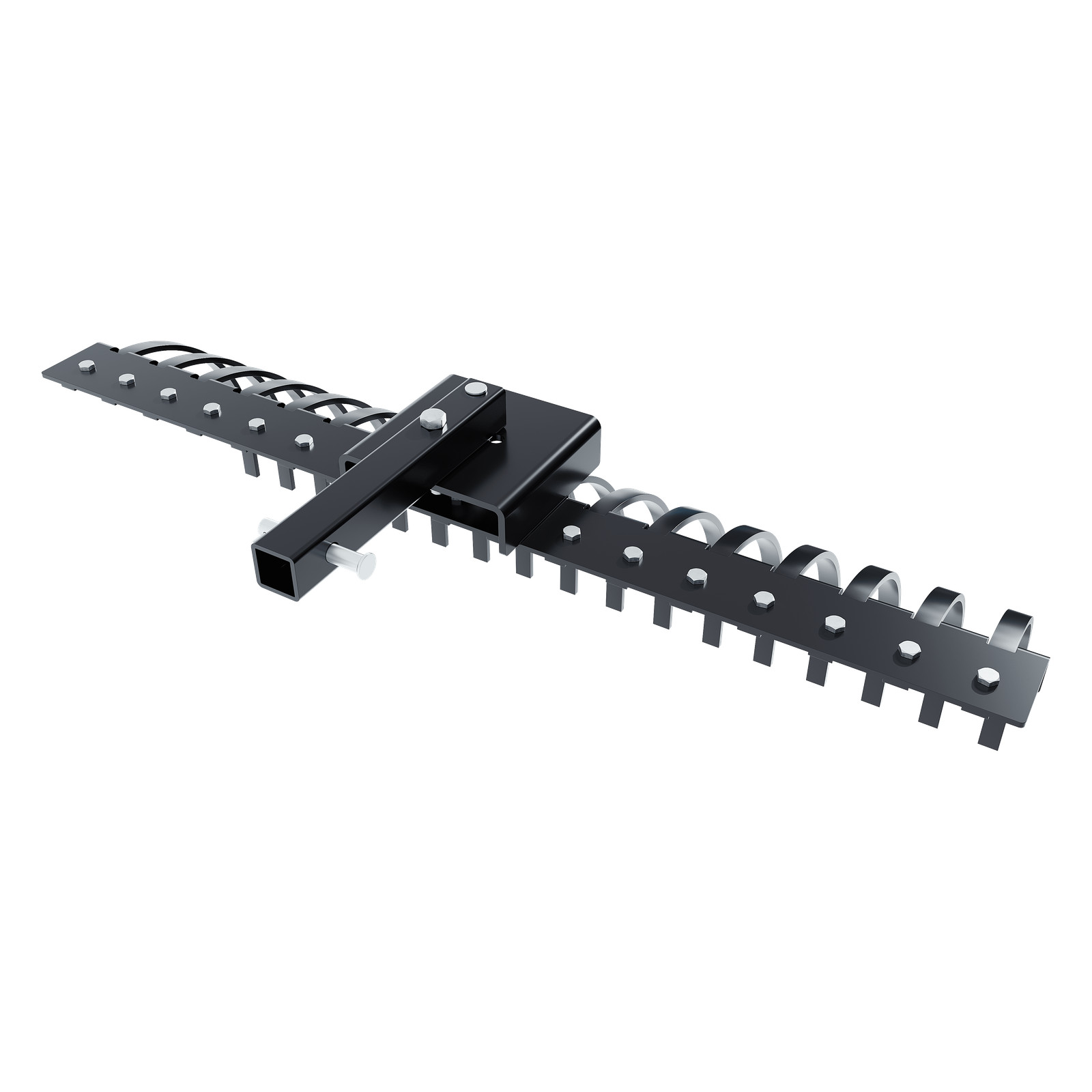 48" Landscape Rake Pine Straw Rake Rock Rake Fits 2" Receiver ATV/UTV Tractors