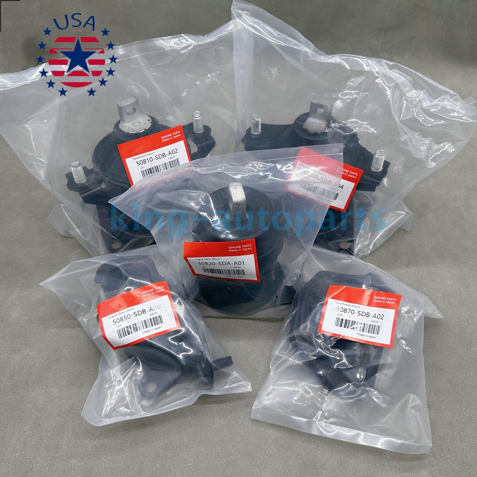 OEM! 5pcs Engine Motor & Trans Mount For Acura TL 3.2L 2004 2005 2006 Auto Trans