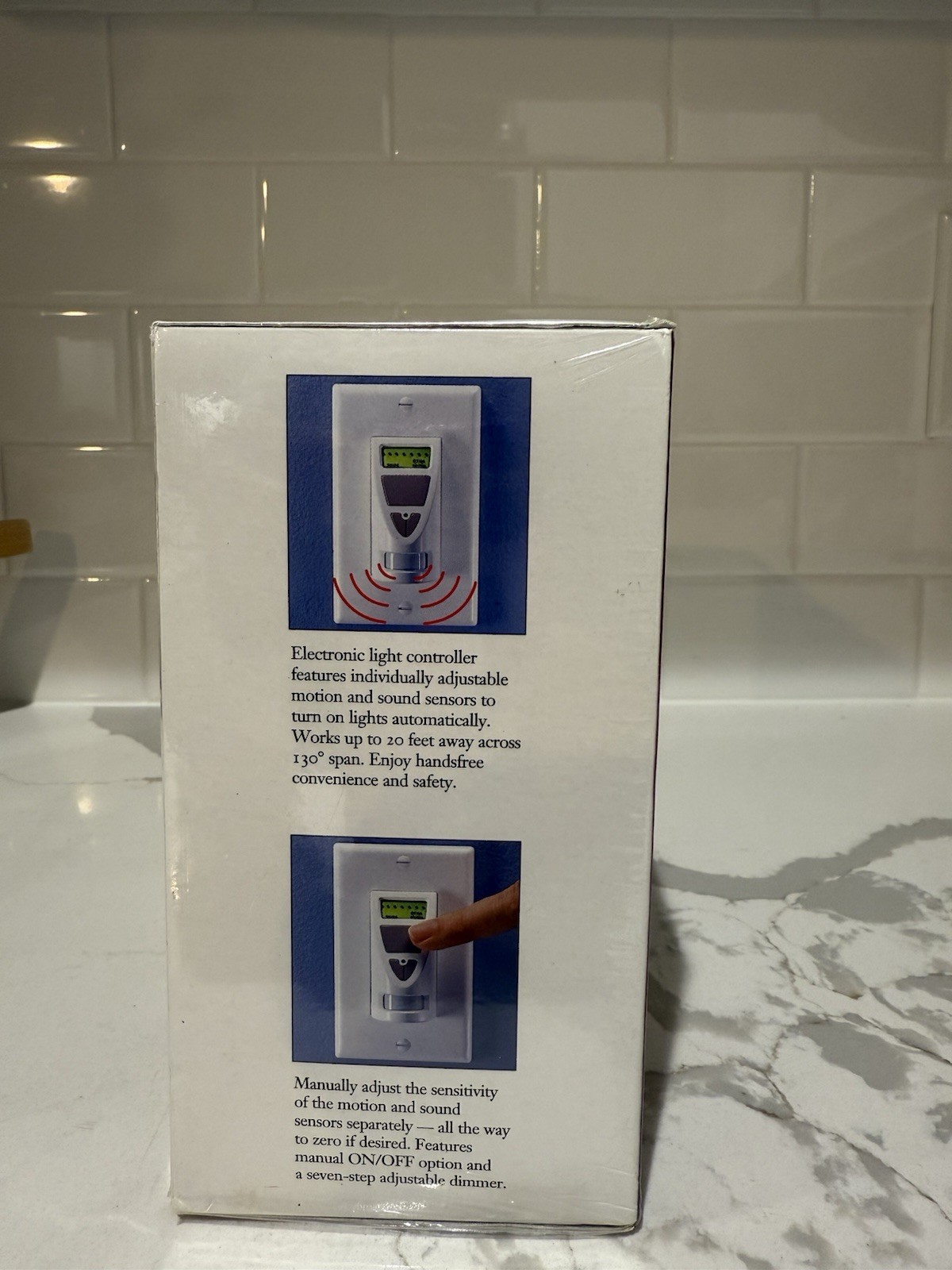 Sharper Image Automatic Light Controller with Motion With Sound Activation