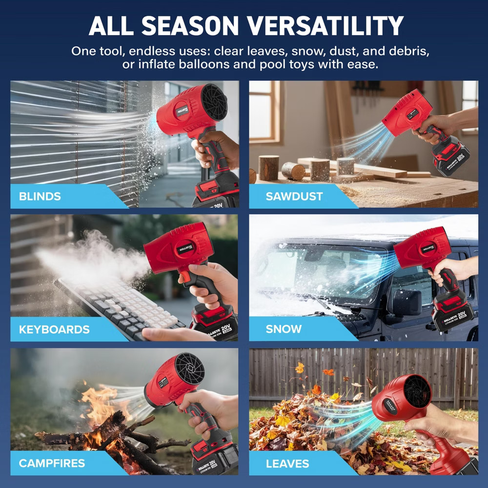 Bullseye Blower Cordless 20V Handheld Electric Leaf Dust Blower 24,000 RPM New
