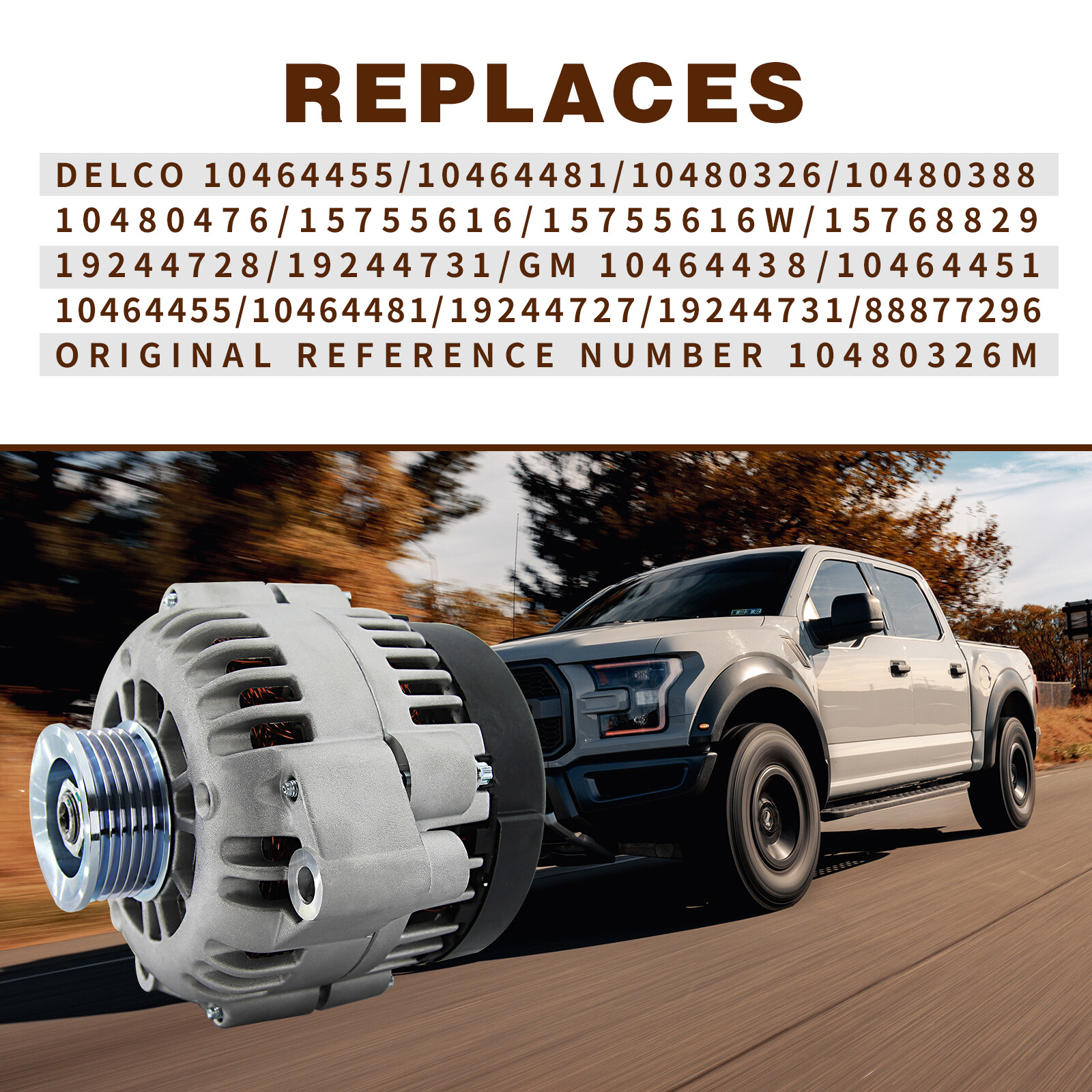 New Alternator for Chevy GMC Silverado Suburban Yukon Sierra 1500 2500 8247A