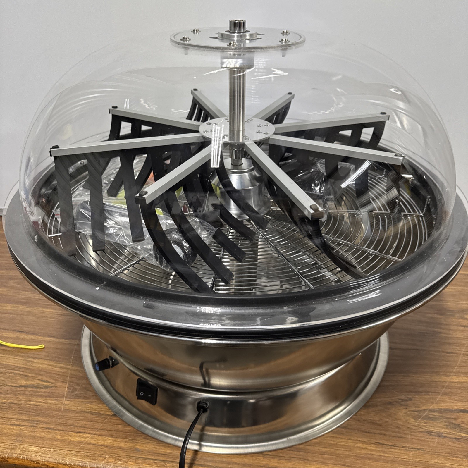 24" Hydroponic Spin Bowl Trimmer Electric Hand Spin Reaper Wet Dry Bud Trim