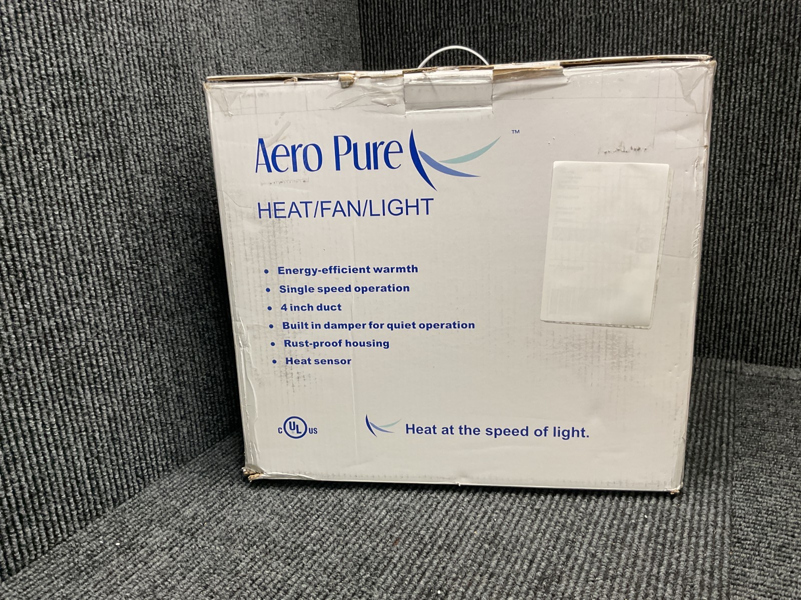 Aero Pure A515A W Quiet Bathroom Fan with Heat and Light NEW FREE FAST SHIP