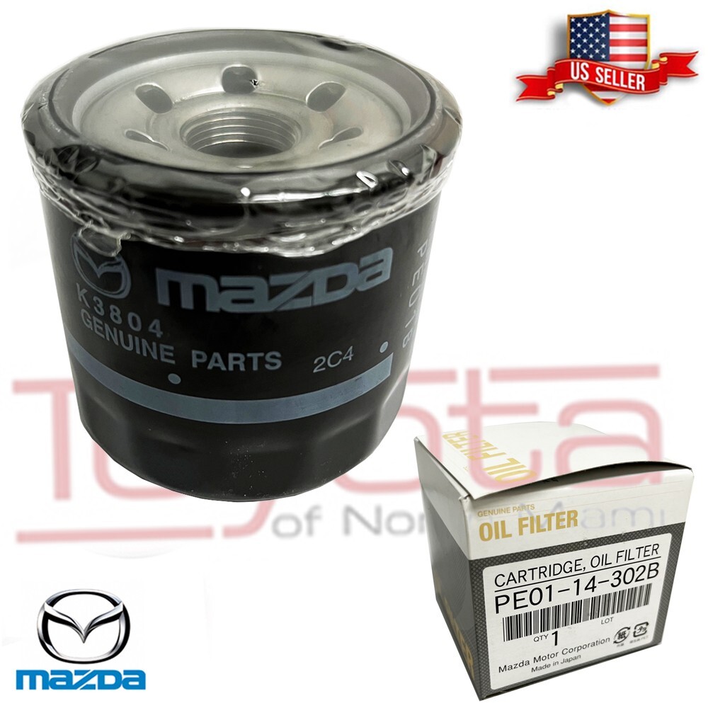 Genuine Mazda OEM  Engine Oil Filter Cartridge PE01-14-302B Made in Japan