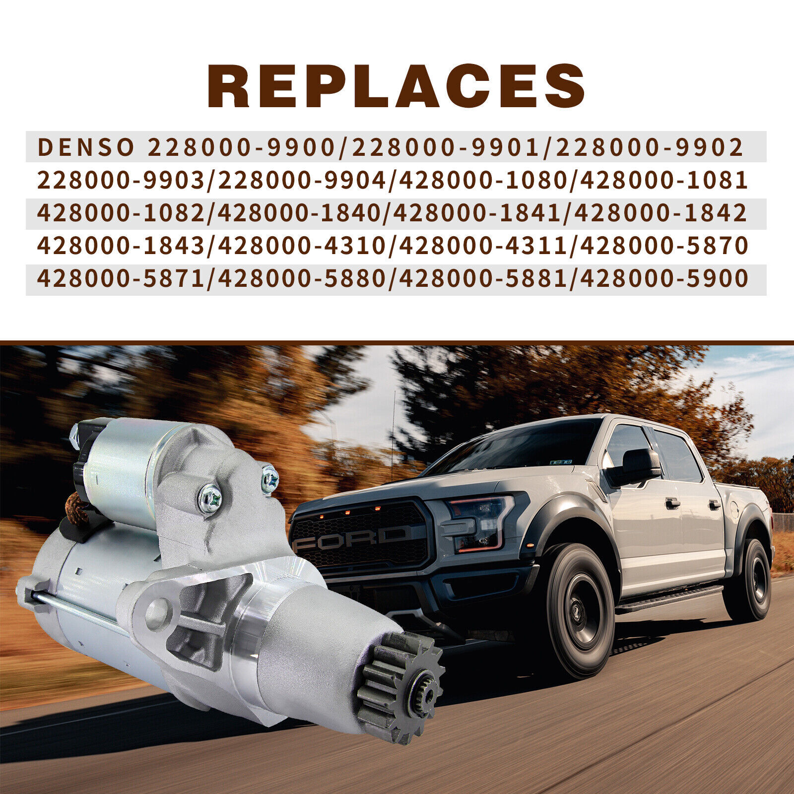 New Starter For Toyota Avalon Camry Highlander Rav4 Sienna Solara Venza 2002-17