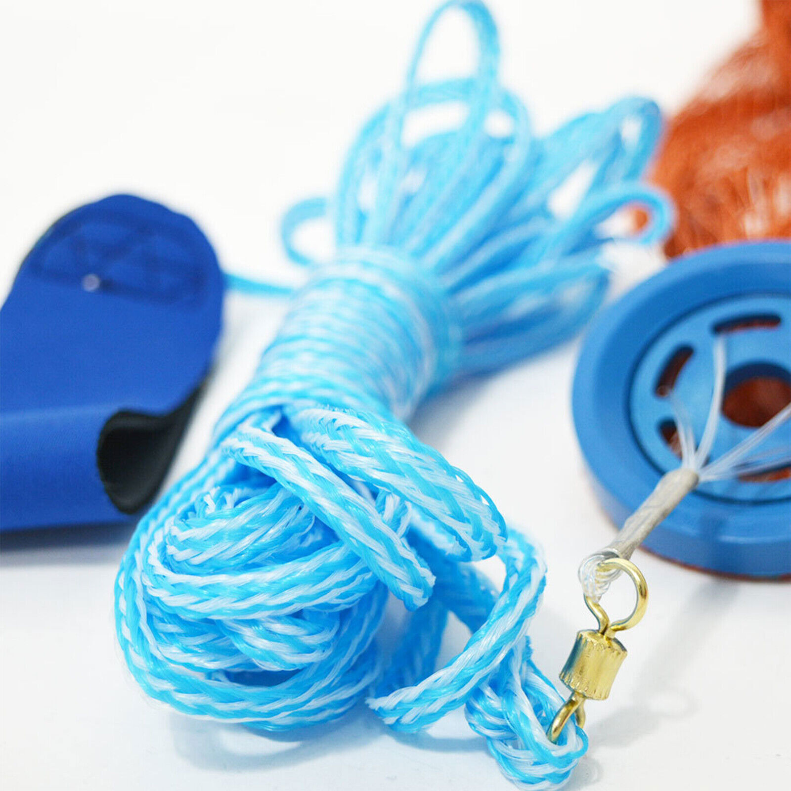 6/8/10/12/16/20FT Fishing Cast Net Bait Easy Throw Hand Cast Nylon Mesh