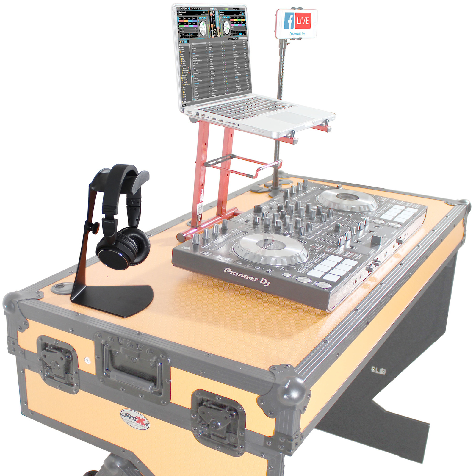 ProX X-HH712 Universal TableTop Desktop Headphone Organizer Stand Black