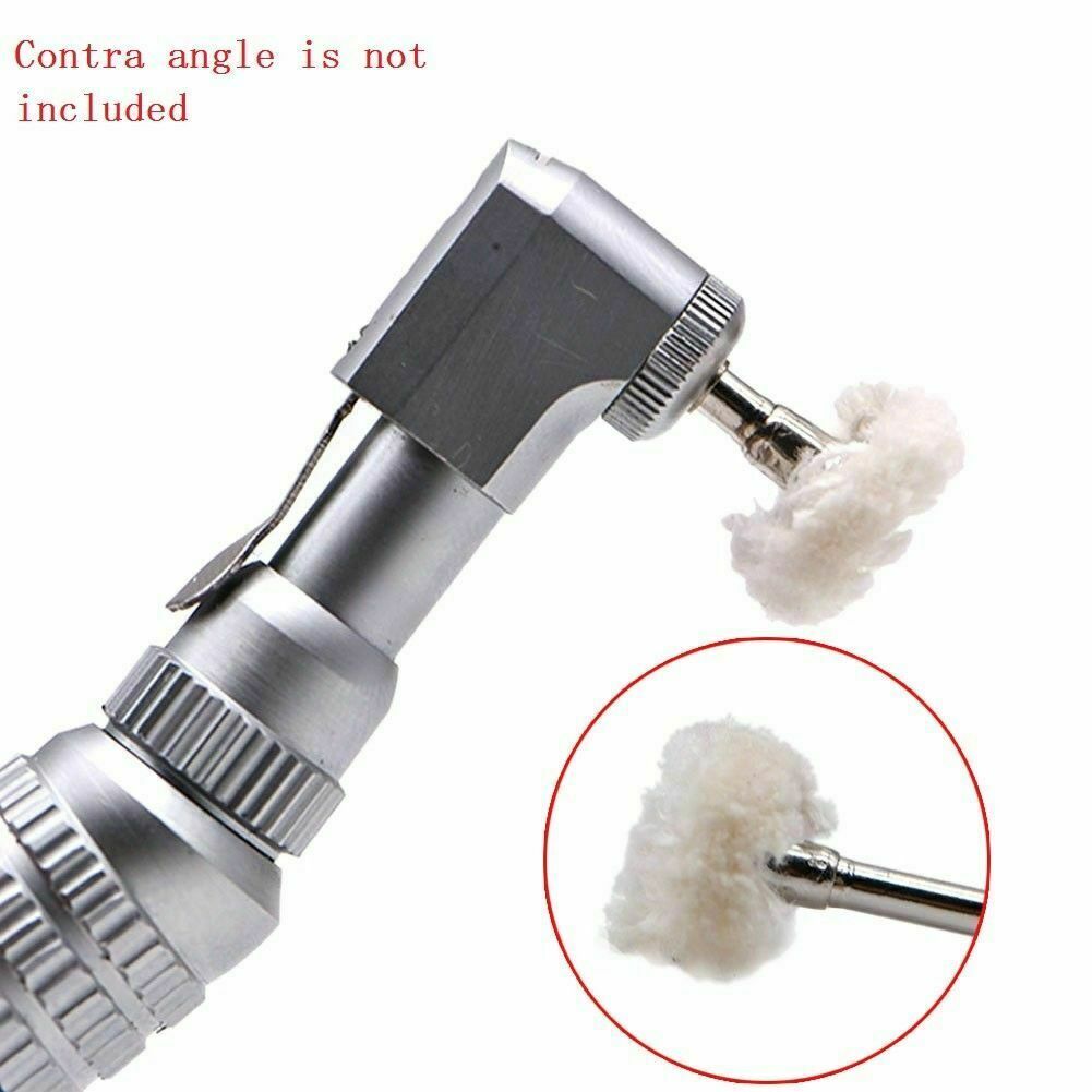 10 Pcs Dental Polishing Wheel Cotton Polisher Prophy Brushes For Rotary Tool