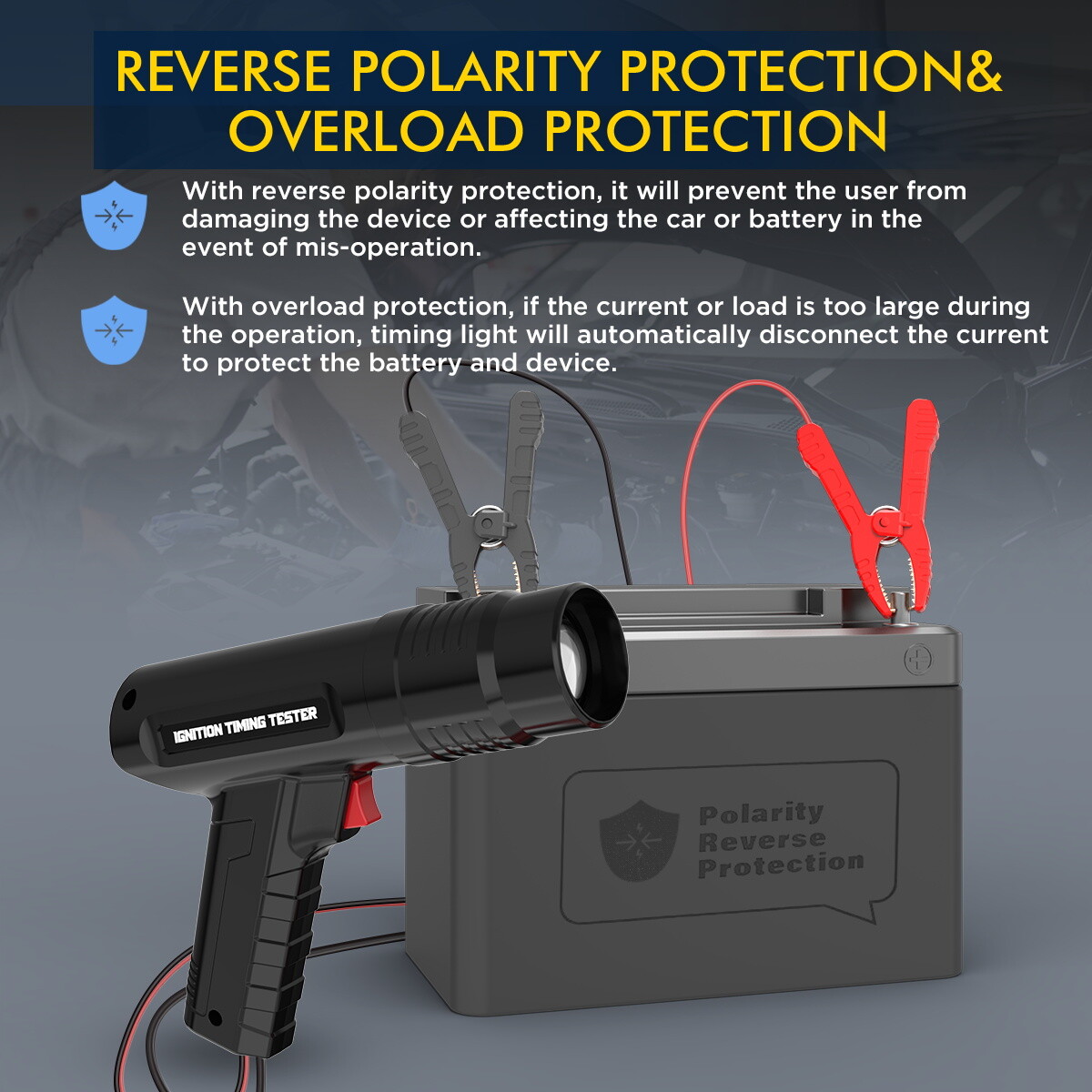 12V Strobe Ignition Timing Light Advance Strobe Timing Light for car motorcycle