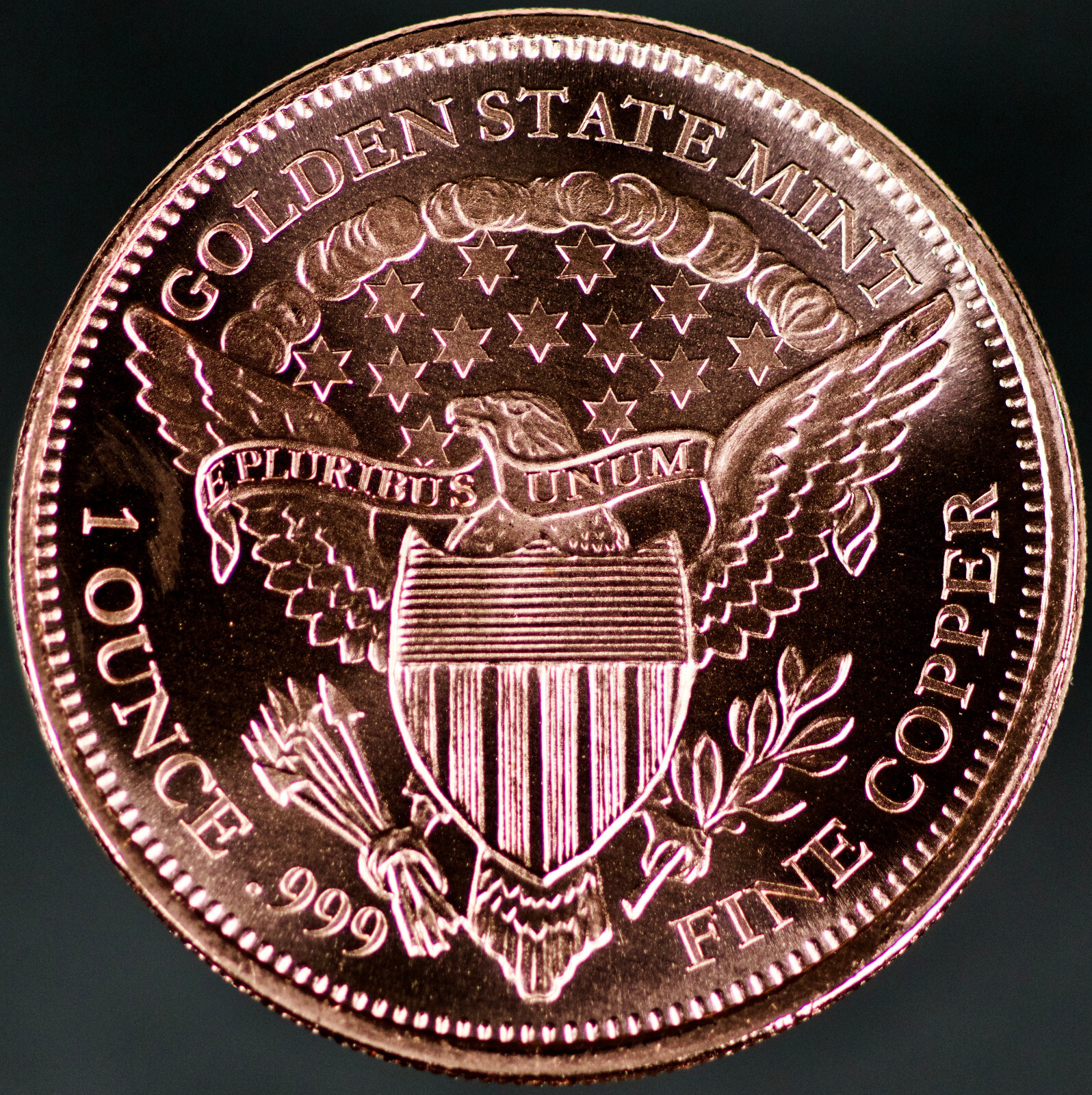 1 oz Standing Liberty Design .999 Fine Copper Round BU Mint Fresh Condition