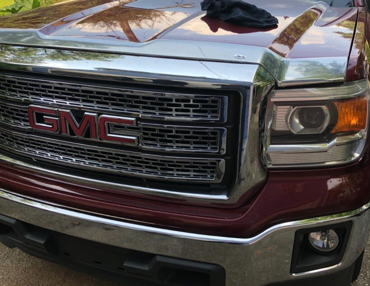 Chrome Aeroskin Hood Protector Bug Shield Deflector for 14-2018 GMC Sierra 1500