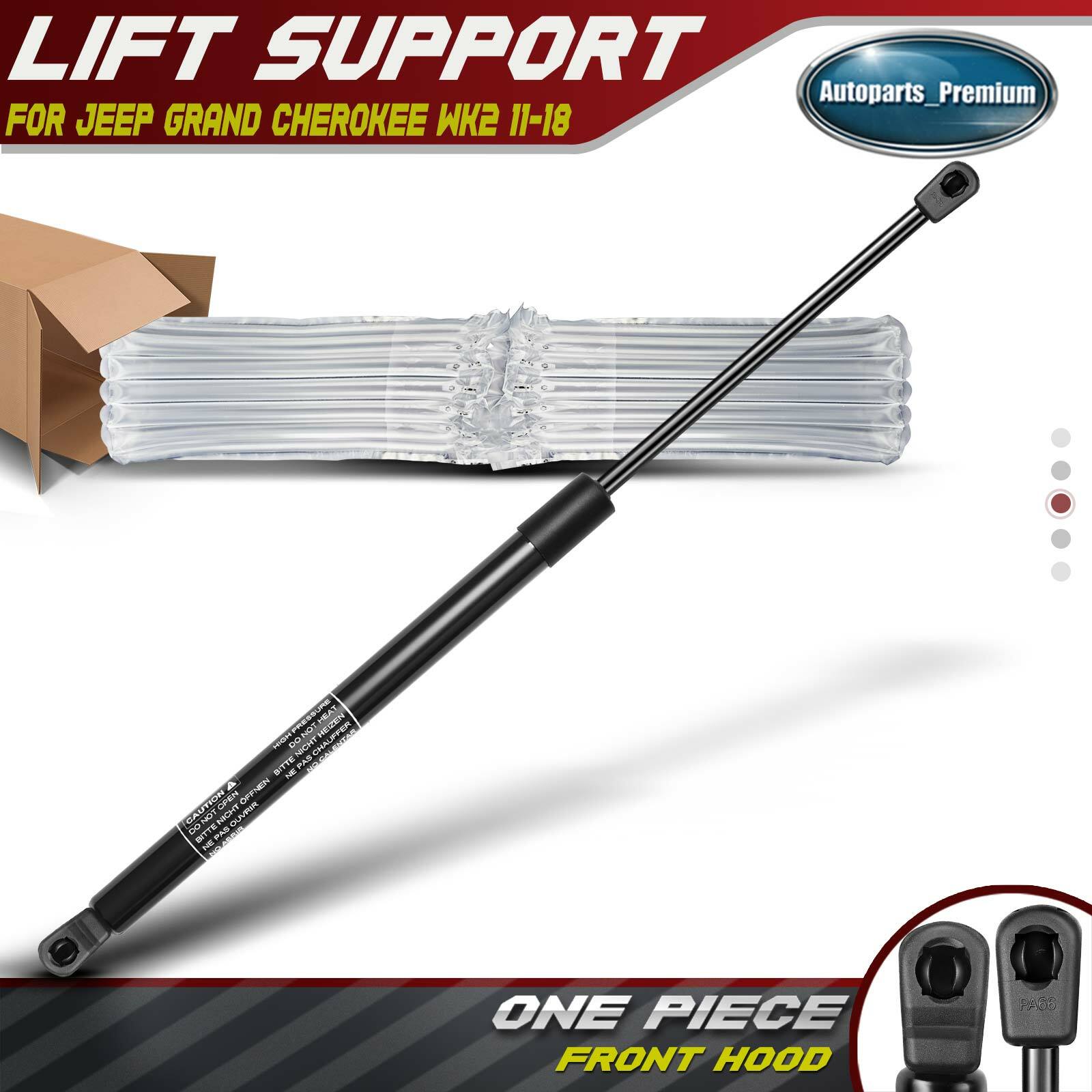 Front Hood Lift Supports Shocks Struts for Jeep Grand Cherokee WK2 Dodge 11-22