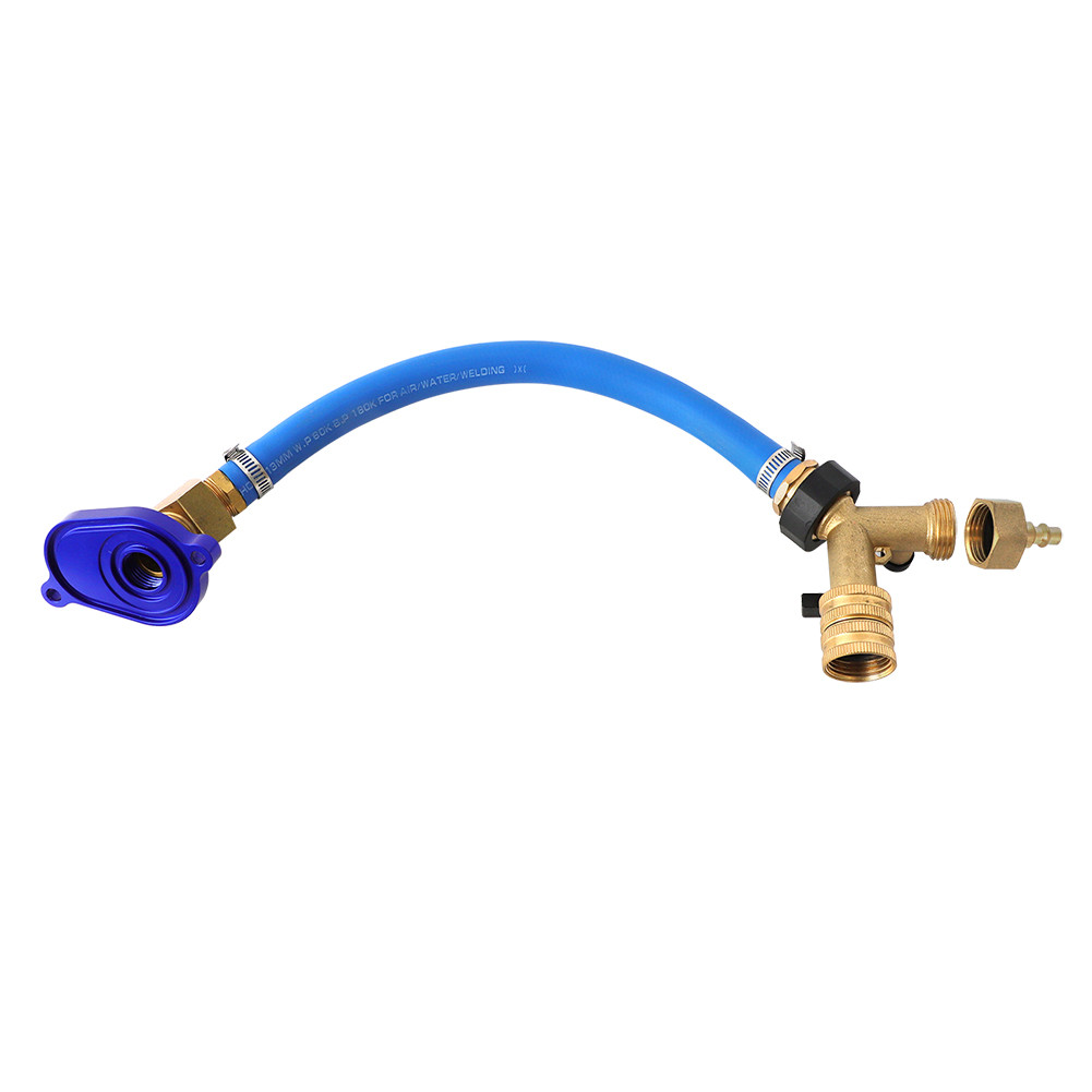 For 03-10 Ford 6.0L Oil Cooler Flush Kit & Aluminum Anodize Adapter VT365 VT275