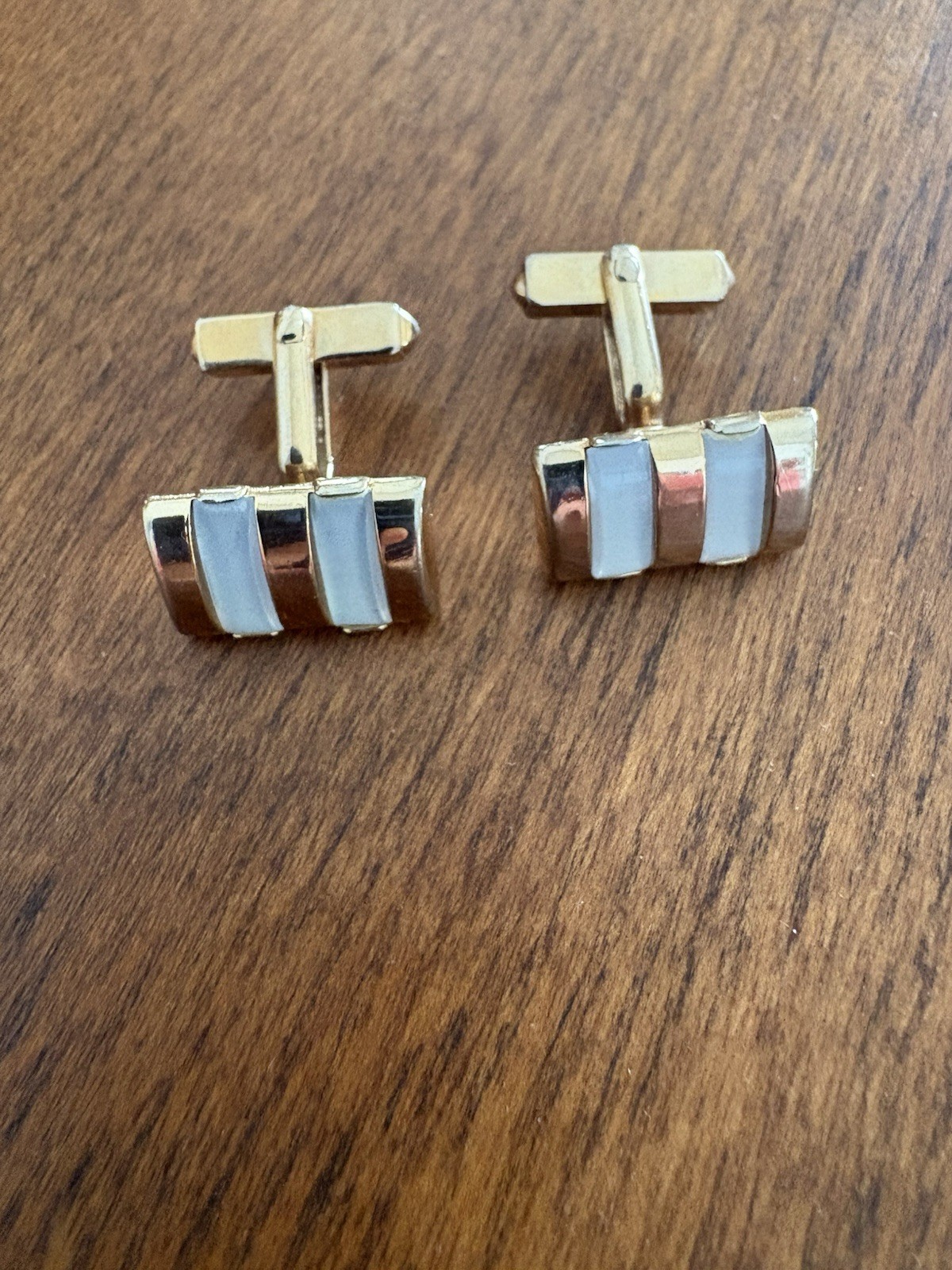 Swank Gold Tone Vintage Cufflinks