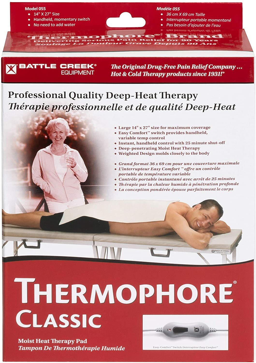 Battle Creek Thermophore Moist Heat Pad (Model 055) 14 x 27 | Authentic