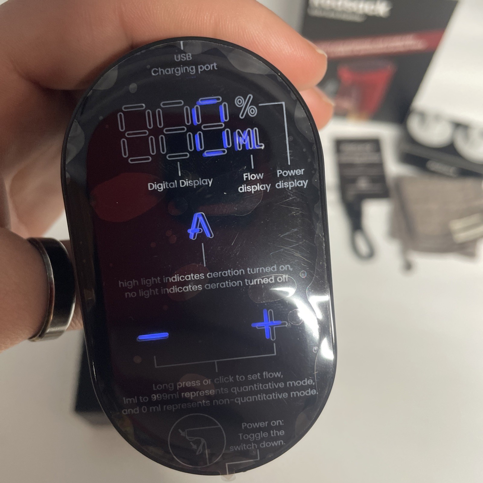 Redsack Smart Wine Dispenser Model 007 Electronic USB Rechargeable