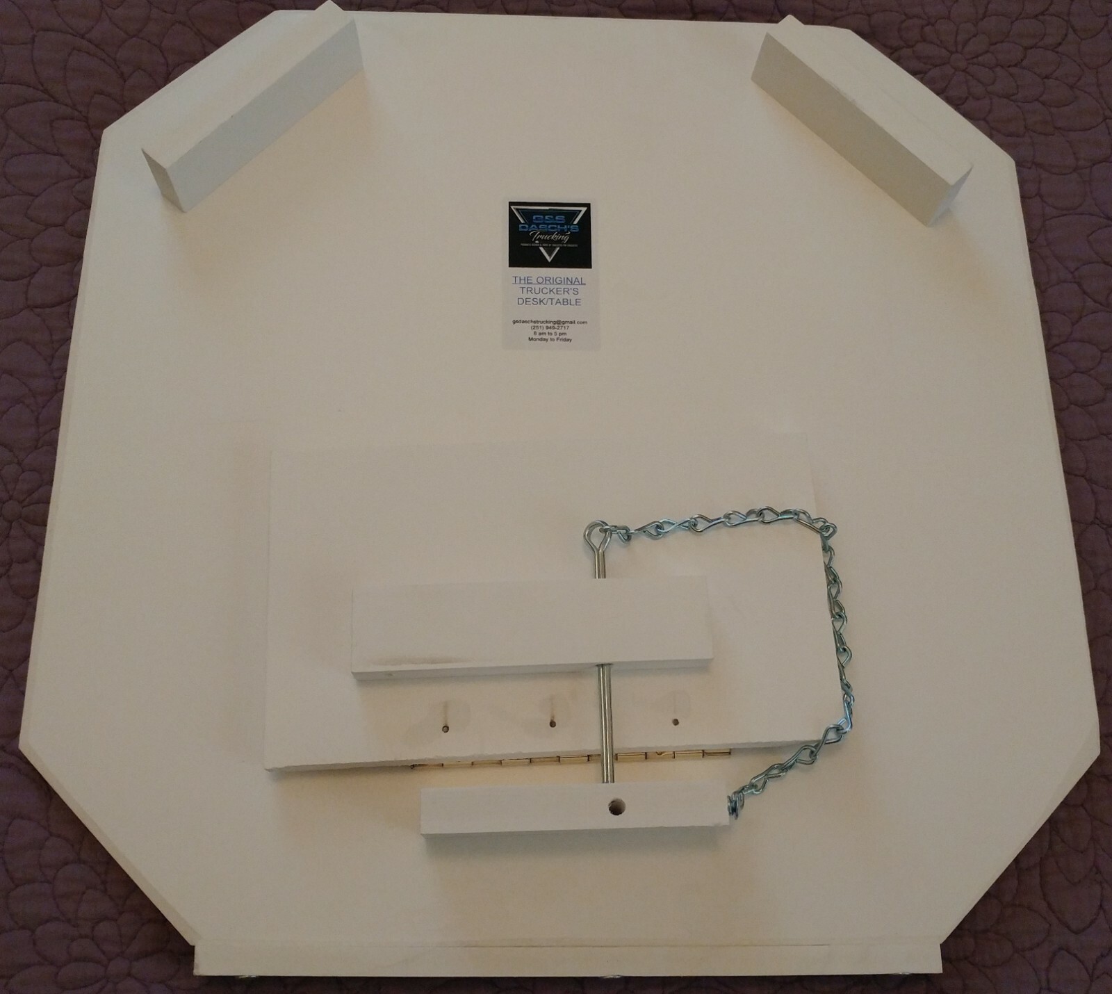 Big Rig Truck Steering Wheel Desk Table Laptop Meals Work Area *not for car*