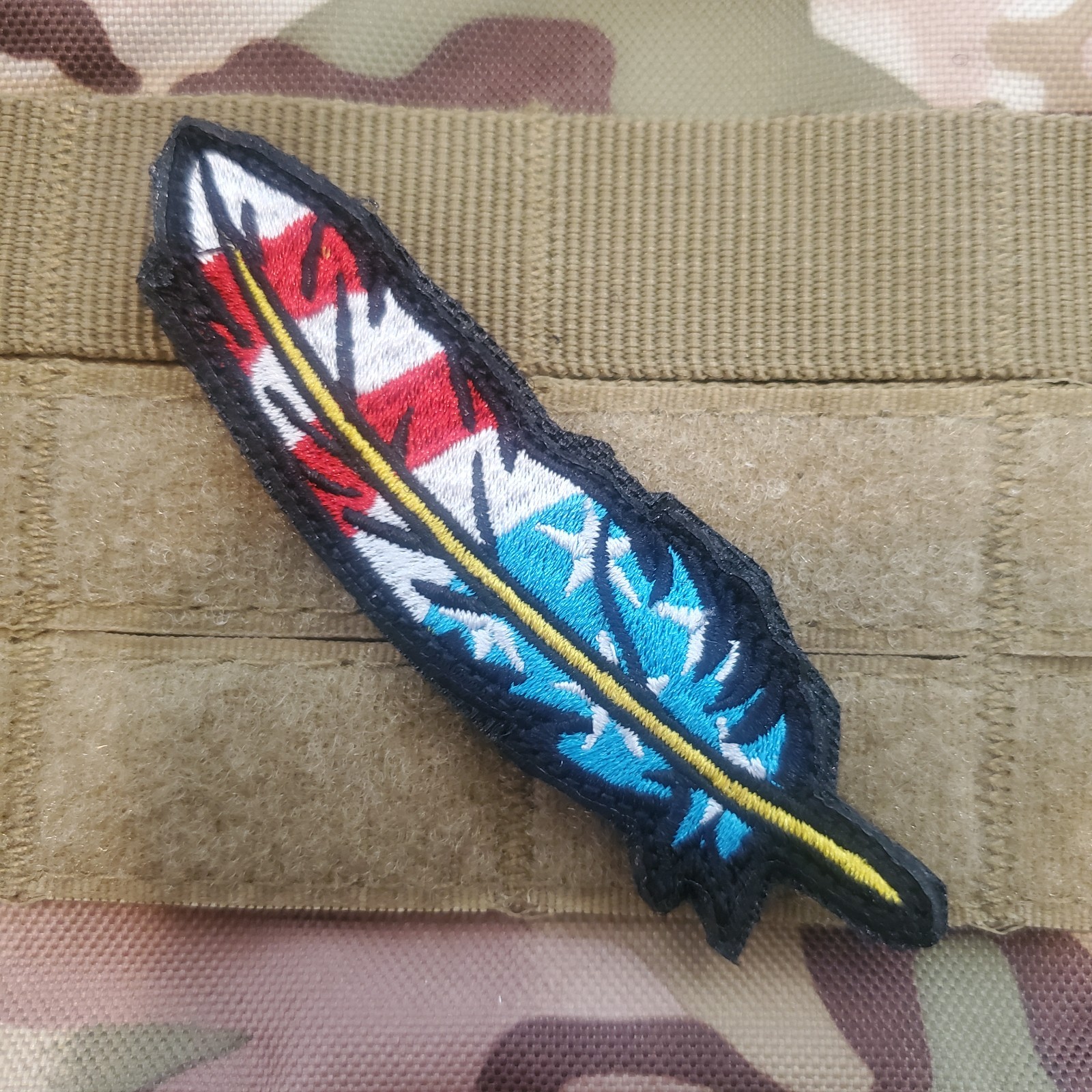 FREEDOM FEATHER Tactical Morale Patch Hook and Loop