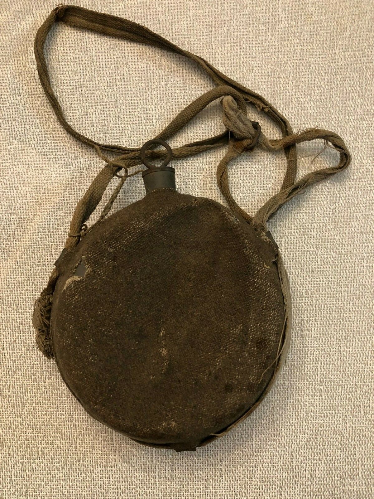 Rare Civil War Abner H. Edwards Co. G 139th Illinois Infantry Tin Drum Canteen