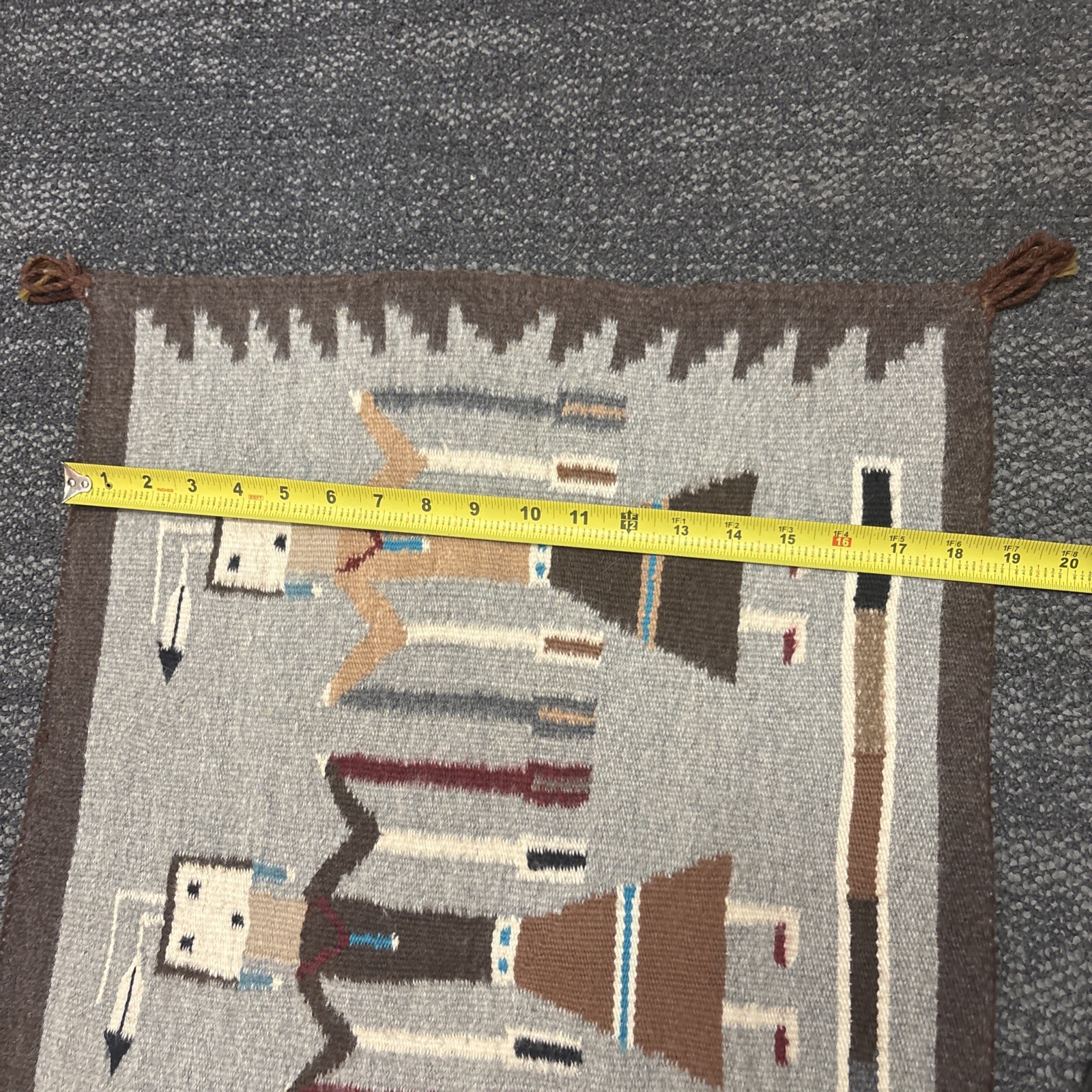 Beautiful Vintage Navajo Rug Native American Indian Home Spun Wool