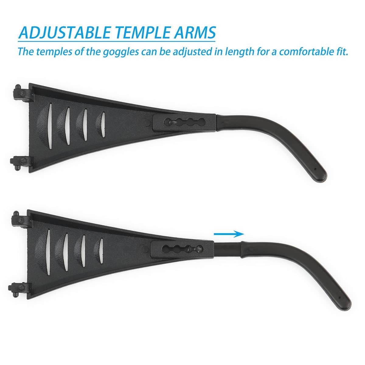 2Pcs Welding Glasses Auto Darkening Goggles Safety Automatic Dimming Welder Arc