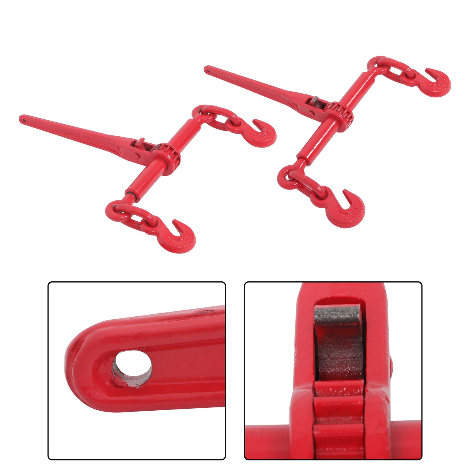 3/8"-1/2" Chain Binder Ratchet Load Binder 9200lbs for Tie Down 2 pack